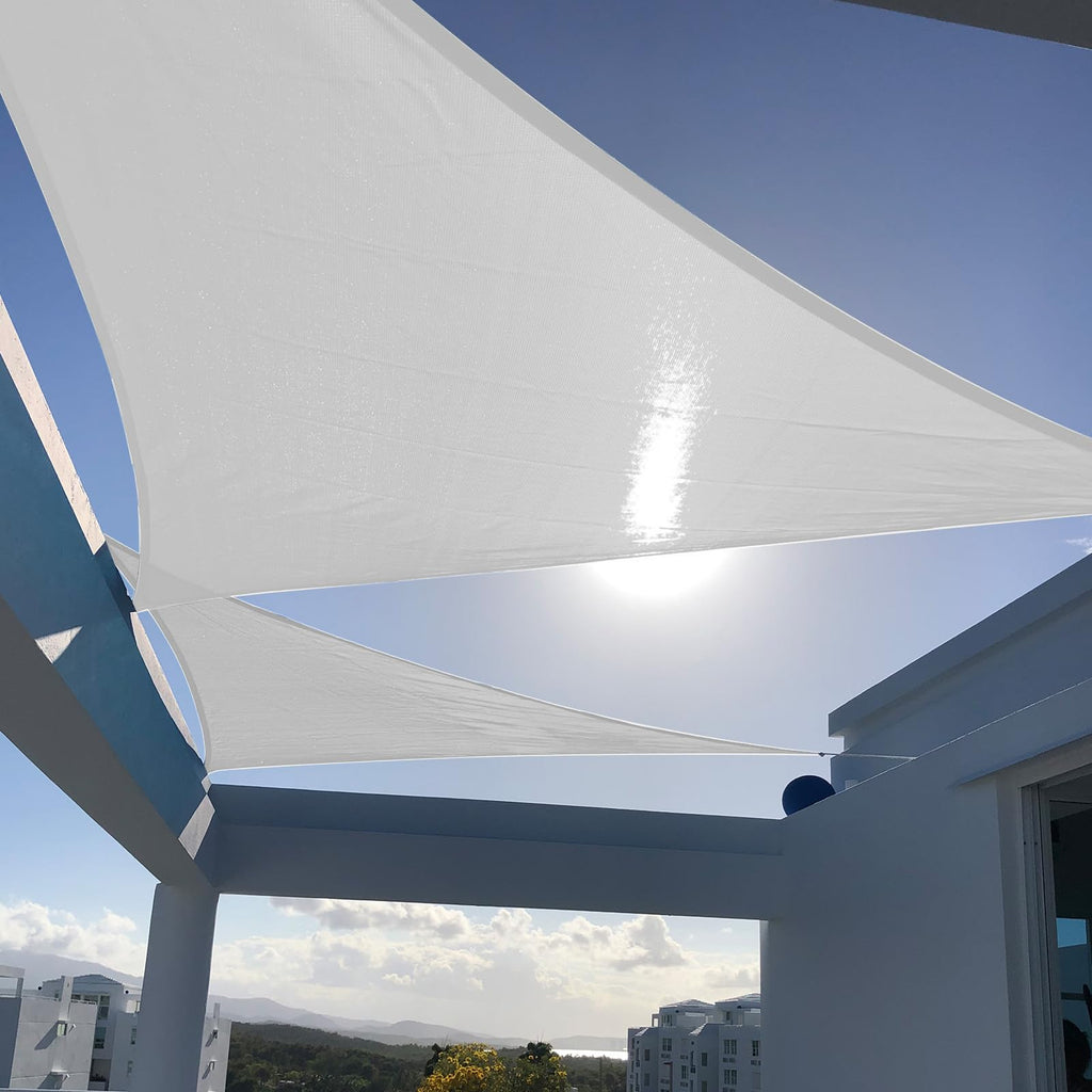 SUNNY GUARD 10' x 13' Rectangle Shade Sail 95% UV Block Outdoor Canopy