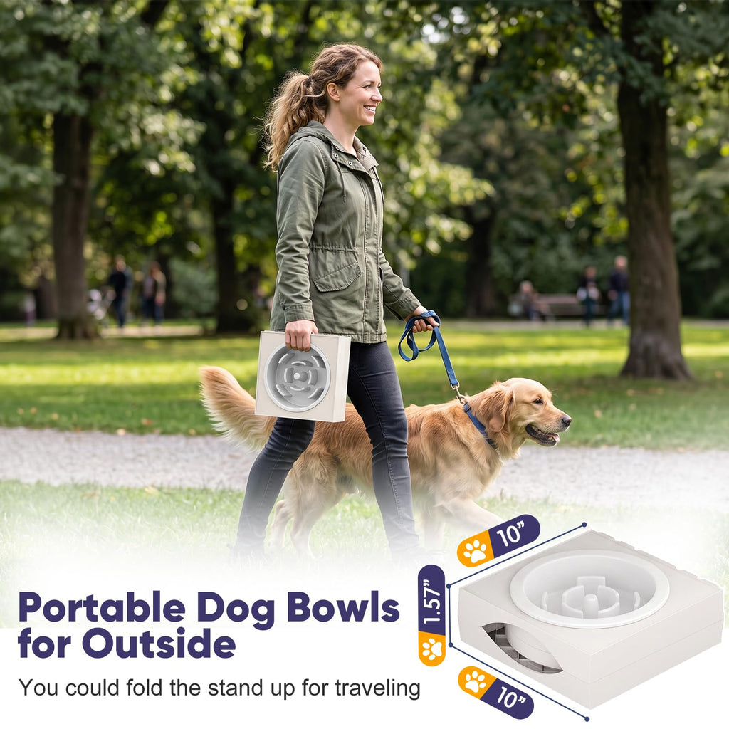 XIAZ Elevated Dog Bowls Large Breed Raised Dogs Bowl Stand Large/Medium Sized Dog Stainless Steel Food Water Bowl Stands 5 Heights Adjustable 9/11/12/14in Black Pet Feeder Dish Station
