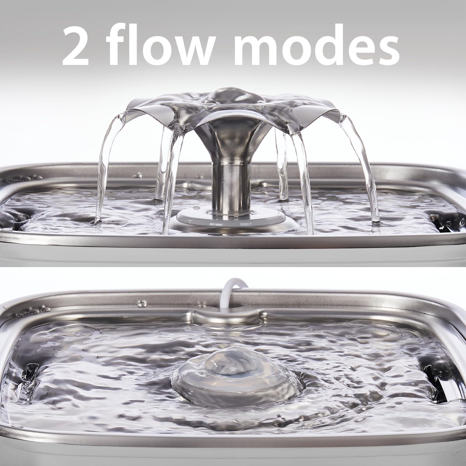 Veken Innovation Award Winner Stainless Steel Cat Water Fountain, 108oz