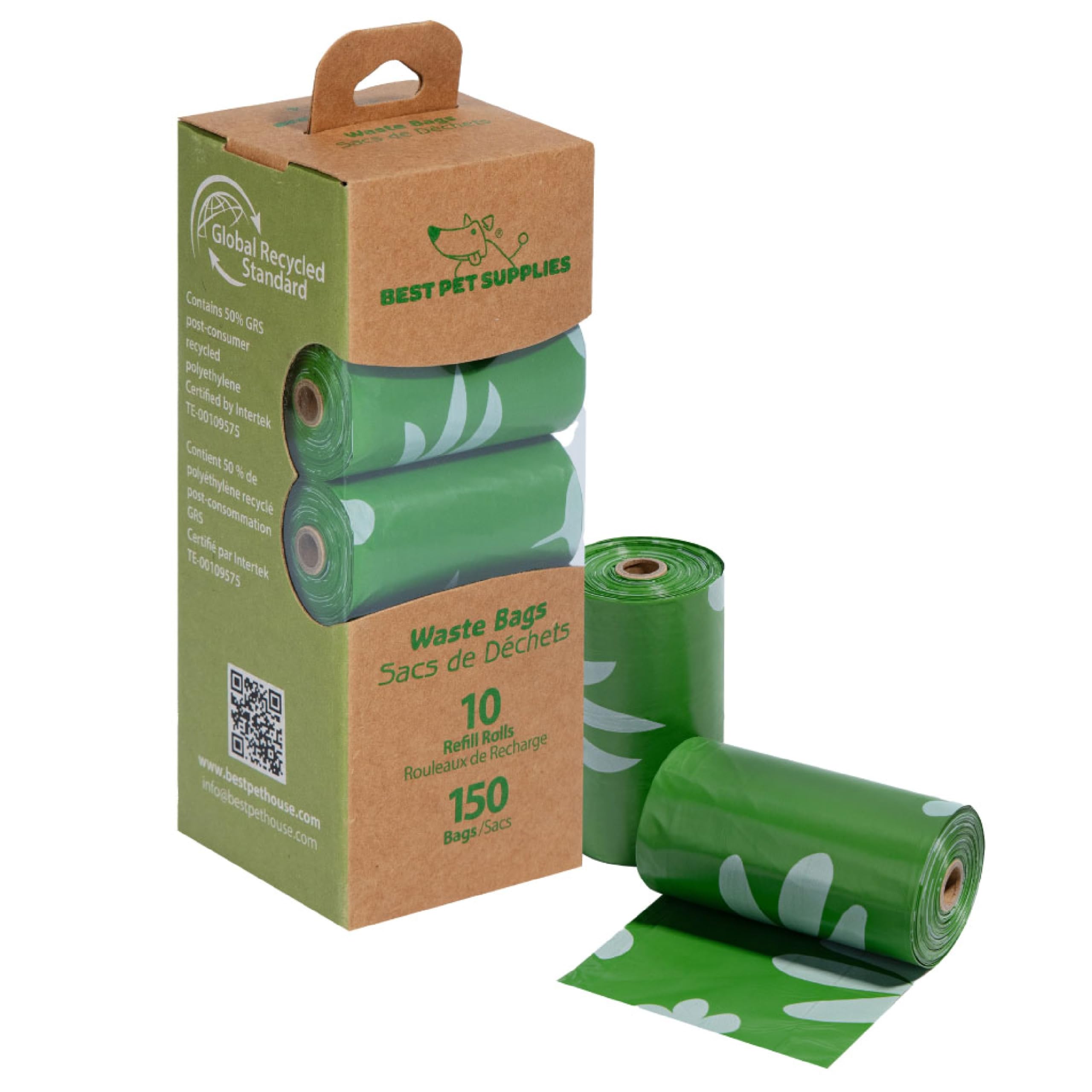 Best Pet Supplies Poop Bags for Dogs - Assorted Colors, 150 Count