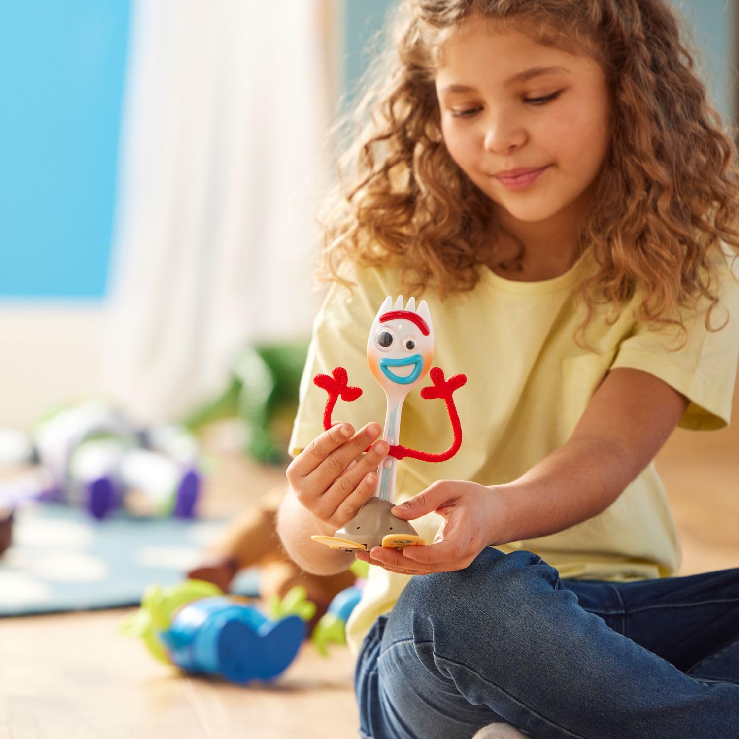 Disney Store Official Buzz Lightyear Interactive Talking Action Figure from Toy Story, Features 10+ English Phrases, Interacts with Other Figures and Toys