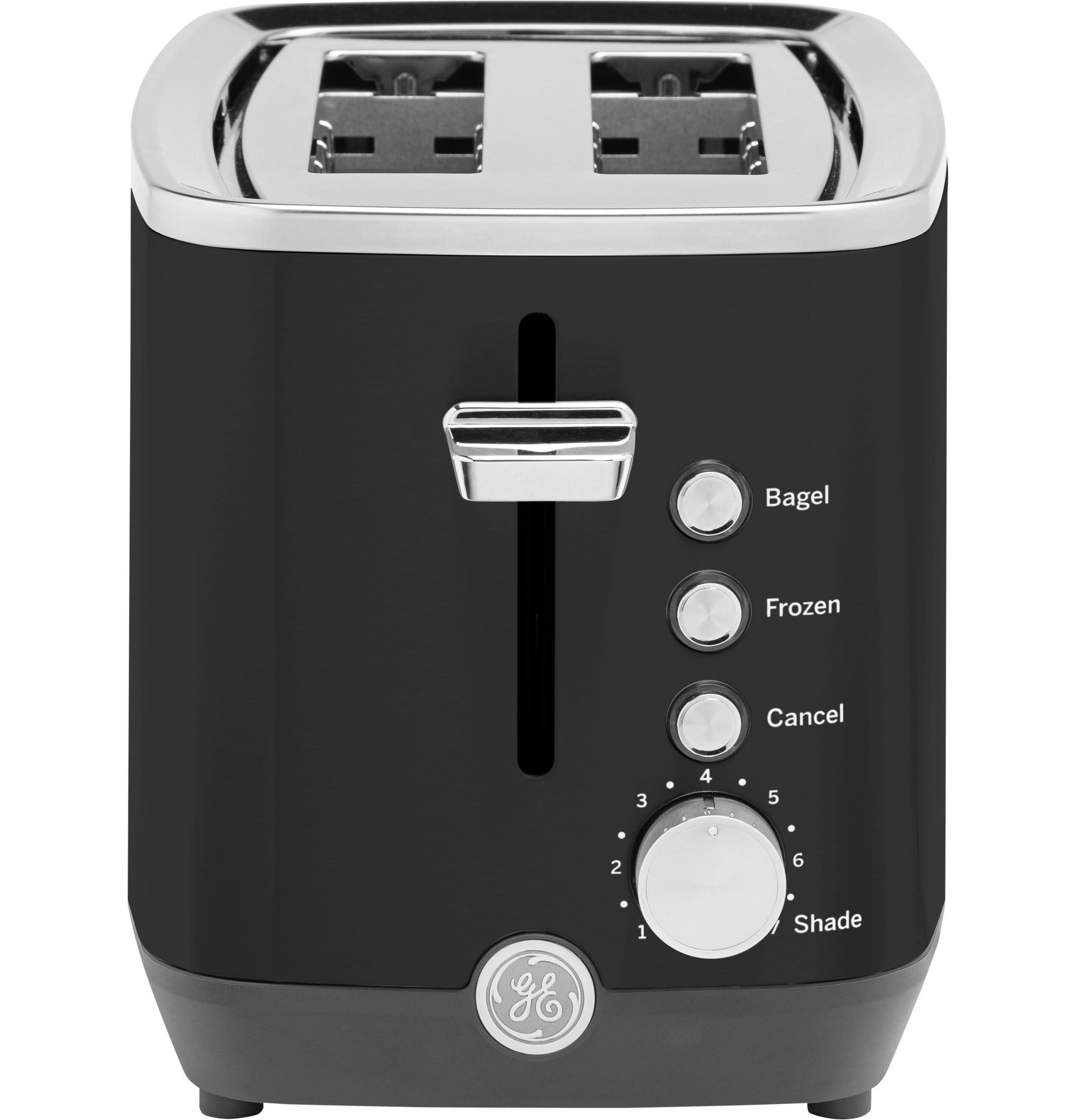 GE 4 Slice Toaster | Extra Wide Slots for Bagels, Breads, Waffles & More | 7 Shade Options | Countertop Kitchen Essentials | 1500 watt, White