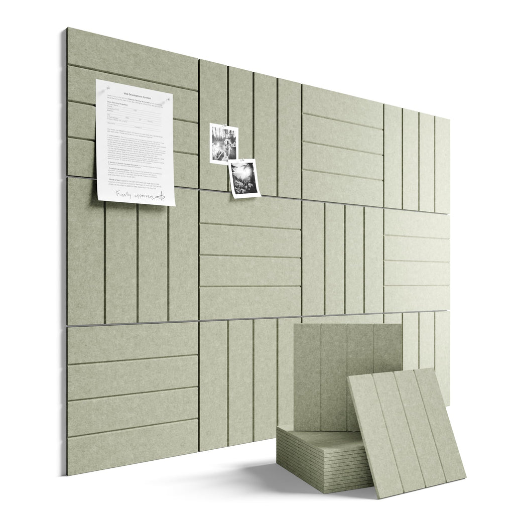 Fluxynara 48" x 36" Large Felt Bulletin Board, Oatmeal