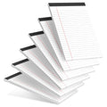 5pcs Small Note Pads 5x8 Notebook College Ruled Legal Pads Color Notepads 5 Pack Study Back Writing Pads 5 x 8 Perforated Narrow Ruled Pads of Paper for School & Office Supplies 30 Sheets/Pack