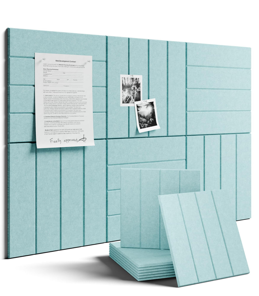 Fluxynara 48" x 36" Large Felt Bulletin Board, Oatmeal