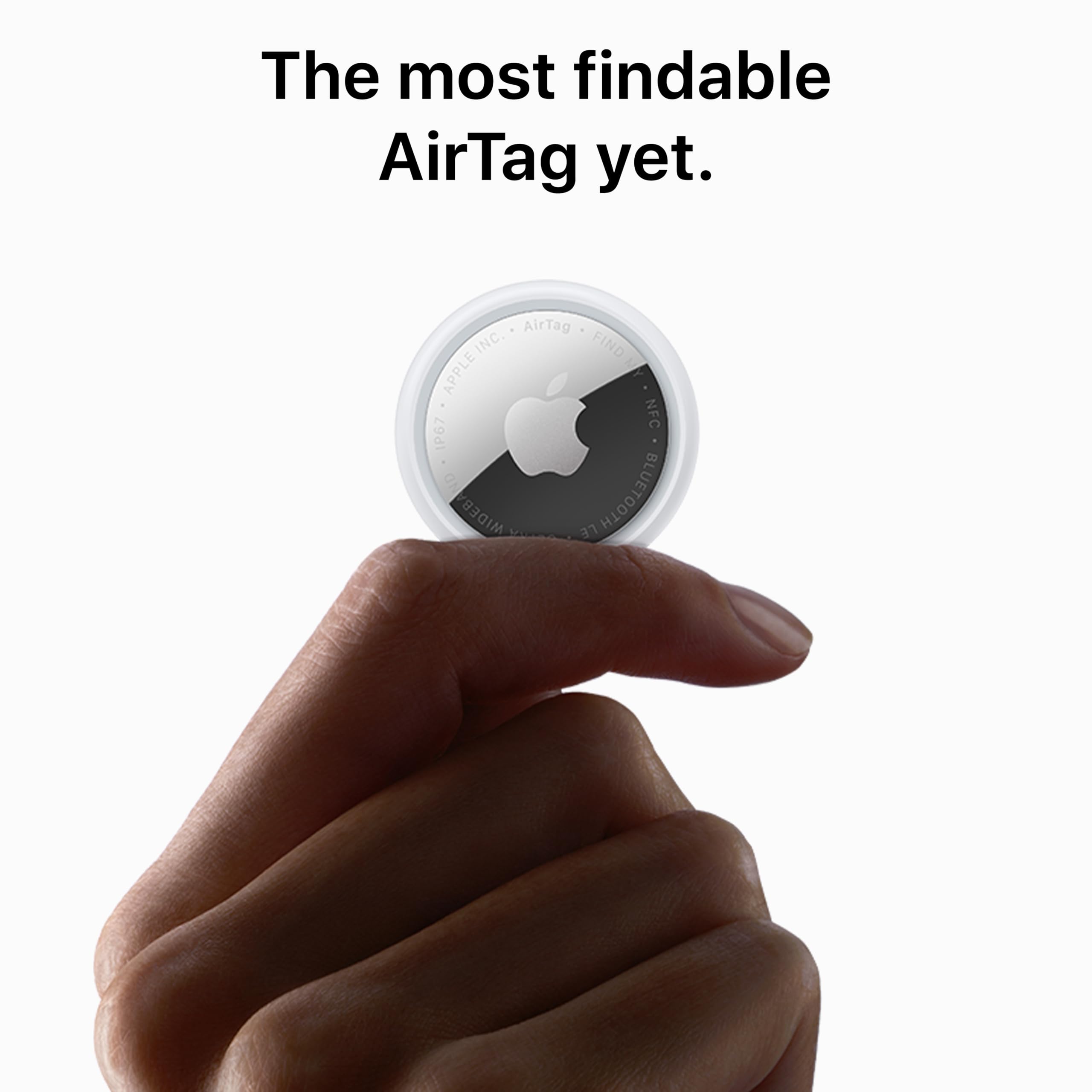 Apple AirTag (2nd Generation) - 4 Pack: Tracker for Keychain, Wallet, and More; Locator with Sound; Simple One-Tap Setup with iPhone or iPad; Key Finder with up to 1.5X Precision Finding Range*