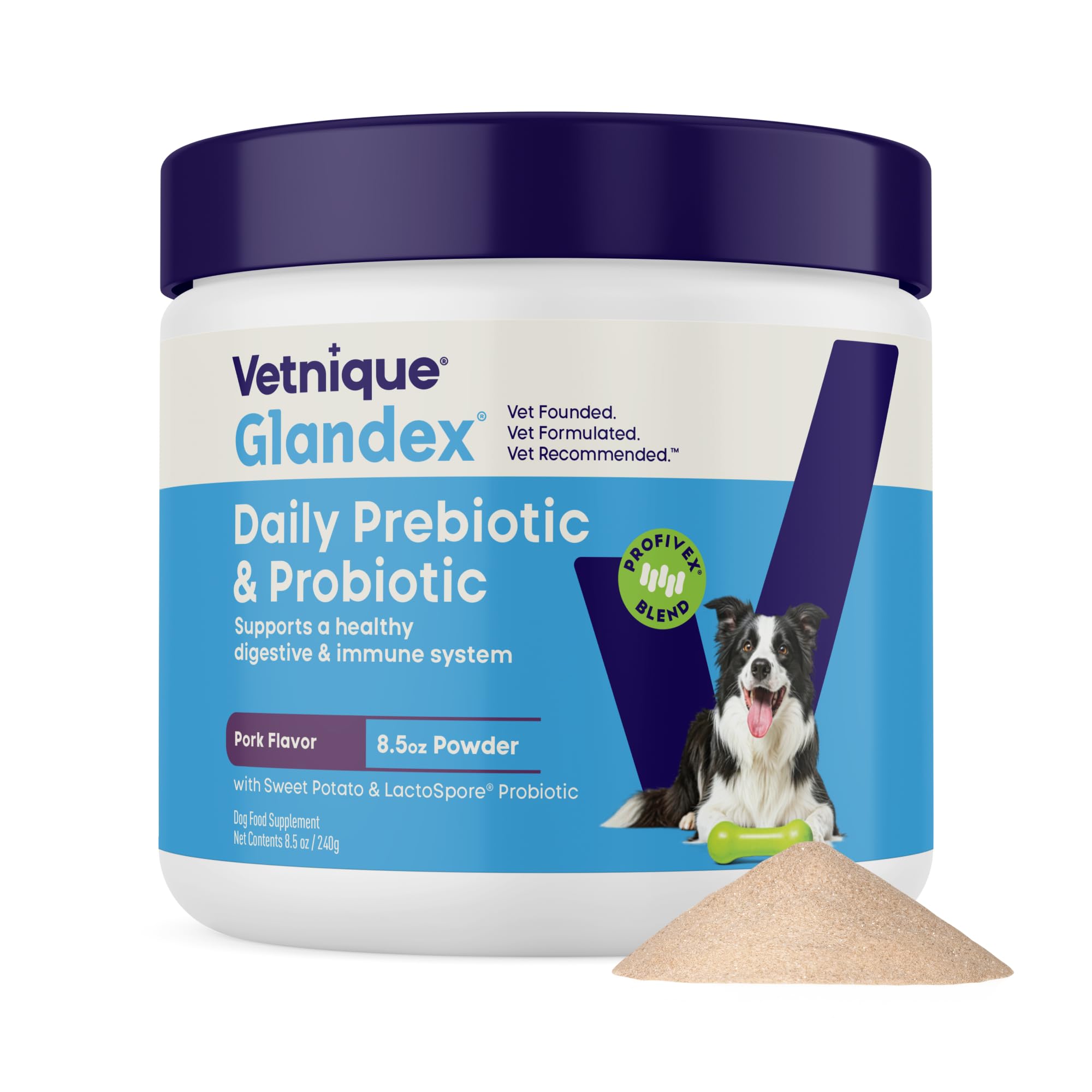 Vetnique Glandex Probiotics for Dogs Chews 30ct, Prebiotics & Enzymes