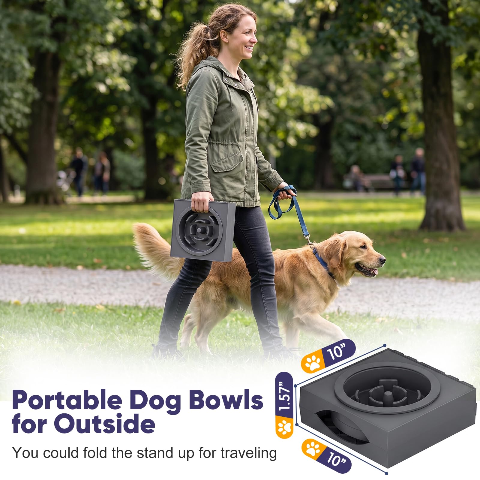 XIAZ Elevated Dog Bowls Large Breed Raised Dogs Bowl Stand Large/Medium Sized Dog Stainless Steel Food Water Bowl Stands 5 Heights Adjustable 9/11/12/14in Black Pet Feeder Dish Station