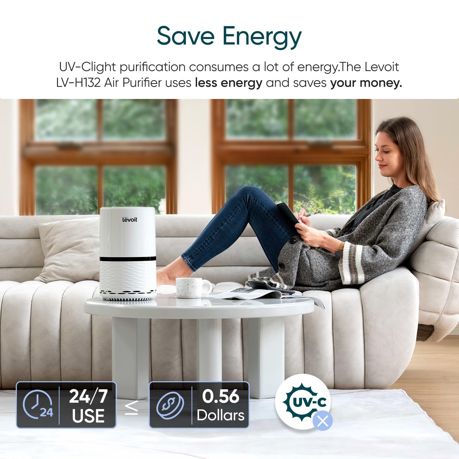 Levoit Air Purifiers for Bedroom Home Pets Dorm Room, Small Air Purifiers