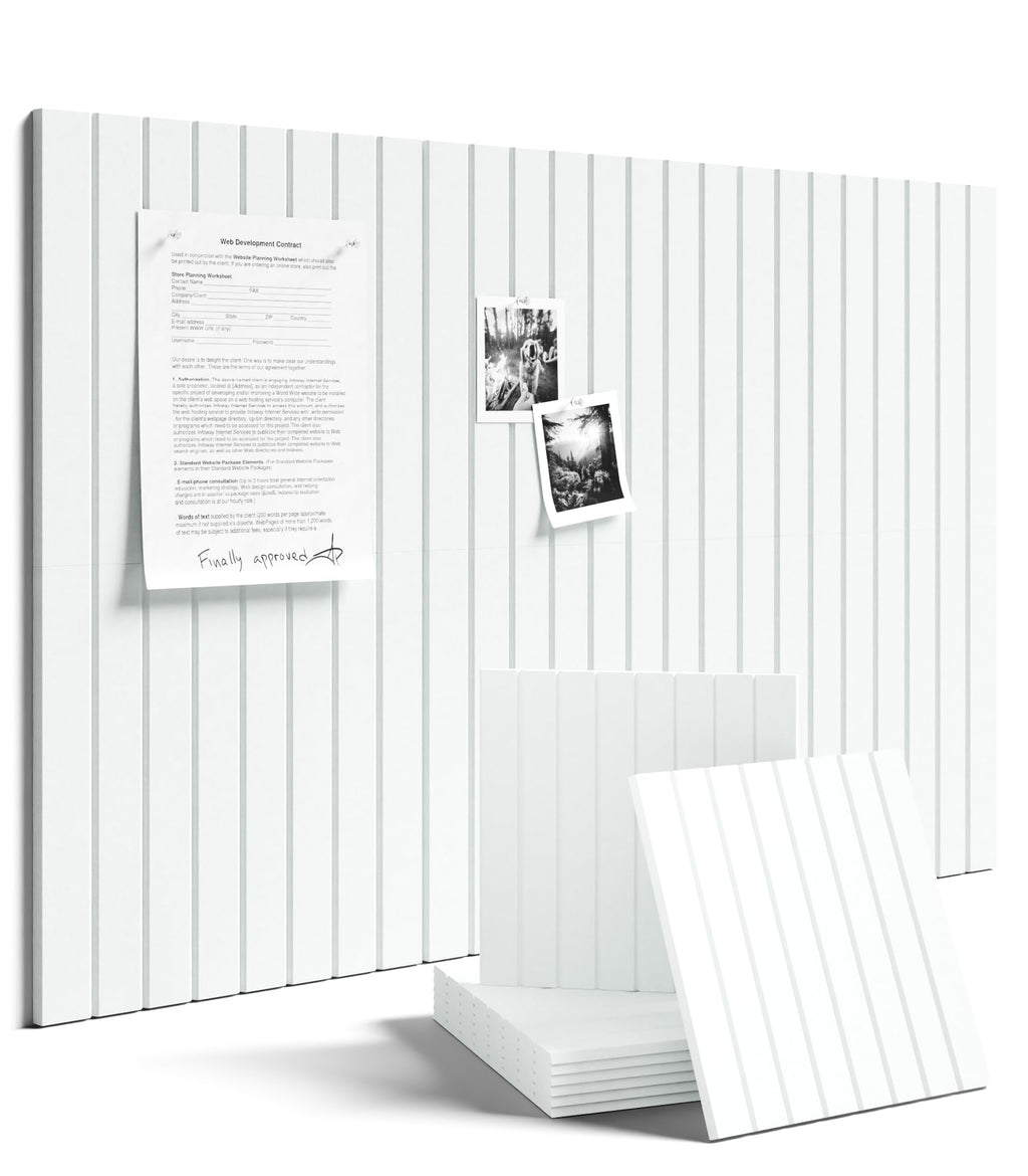 Fluxynara 48" x 36" Large Felt Bulletin Board, Oatmeal