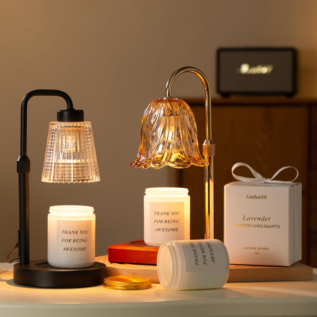 GODONLIF Candle Warmer Lamp with Timer, Birthday Gifts for Women Home Decor
