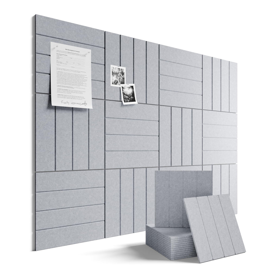 Fluxynara 48" x 36" Large Felt Bulletin Board, Oatmeal