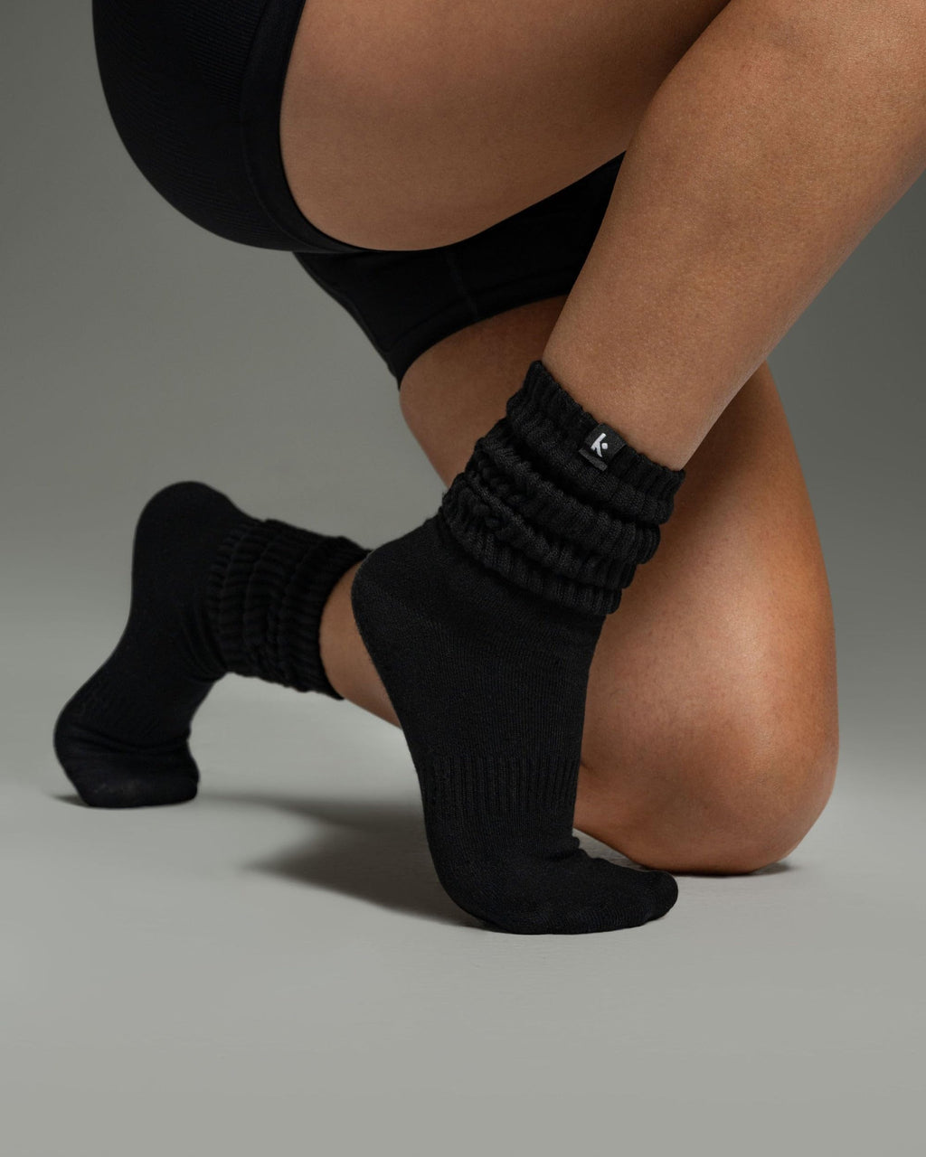Kamo Fitness Scrunch Boot Socks for Women, Long Cozy Slouch Crew, 3 Pairs