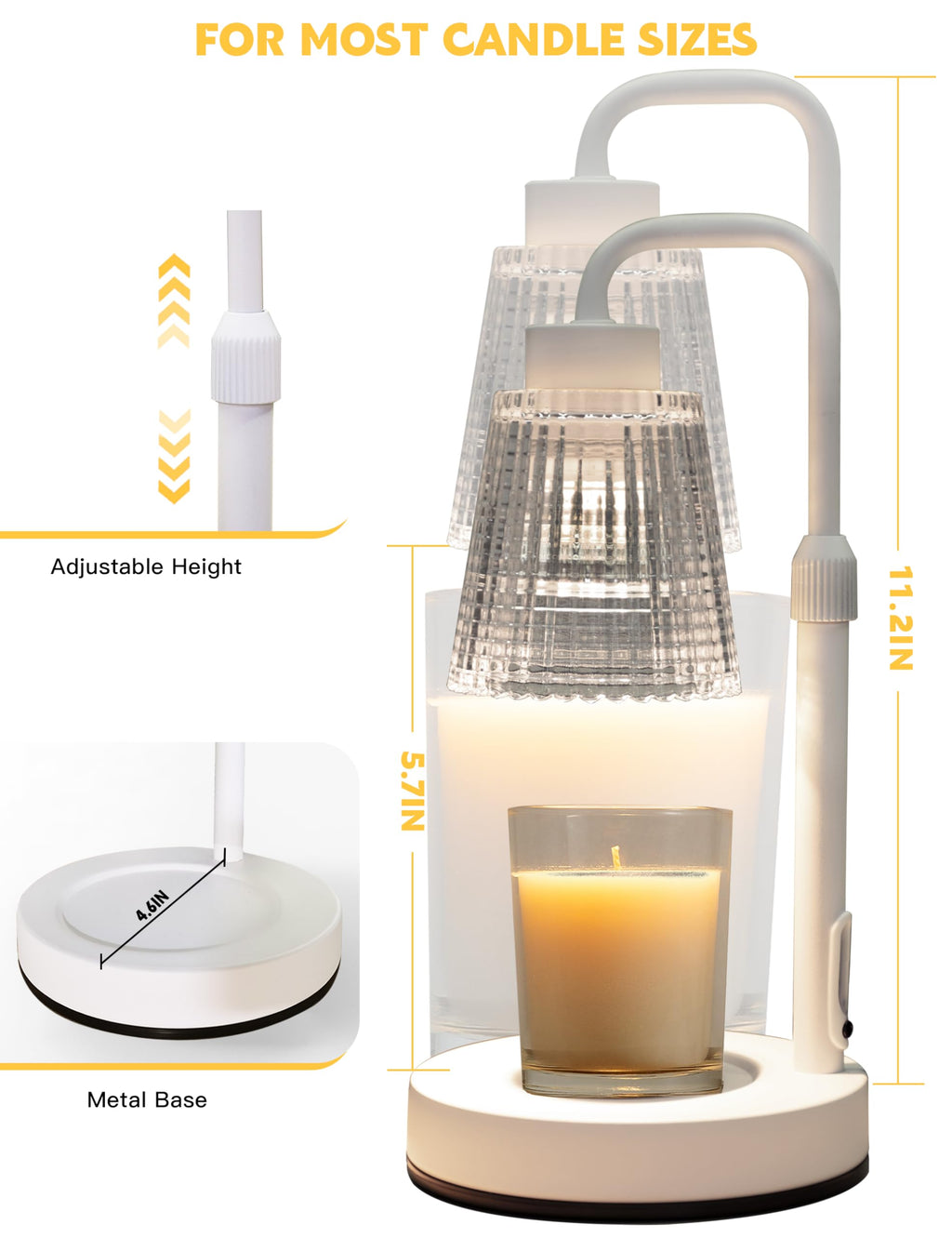 GODONLIF Candle Warmer Lamp with Timer, Birthday Gifts for Women Home Decor