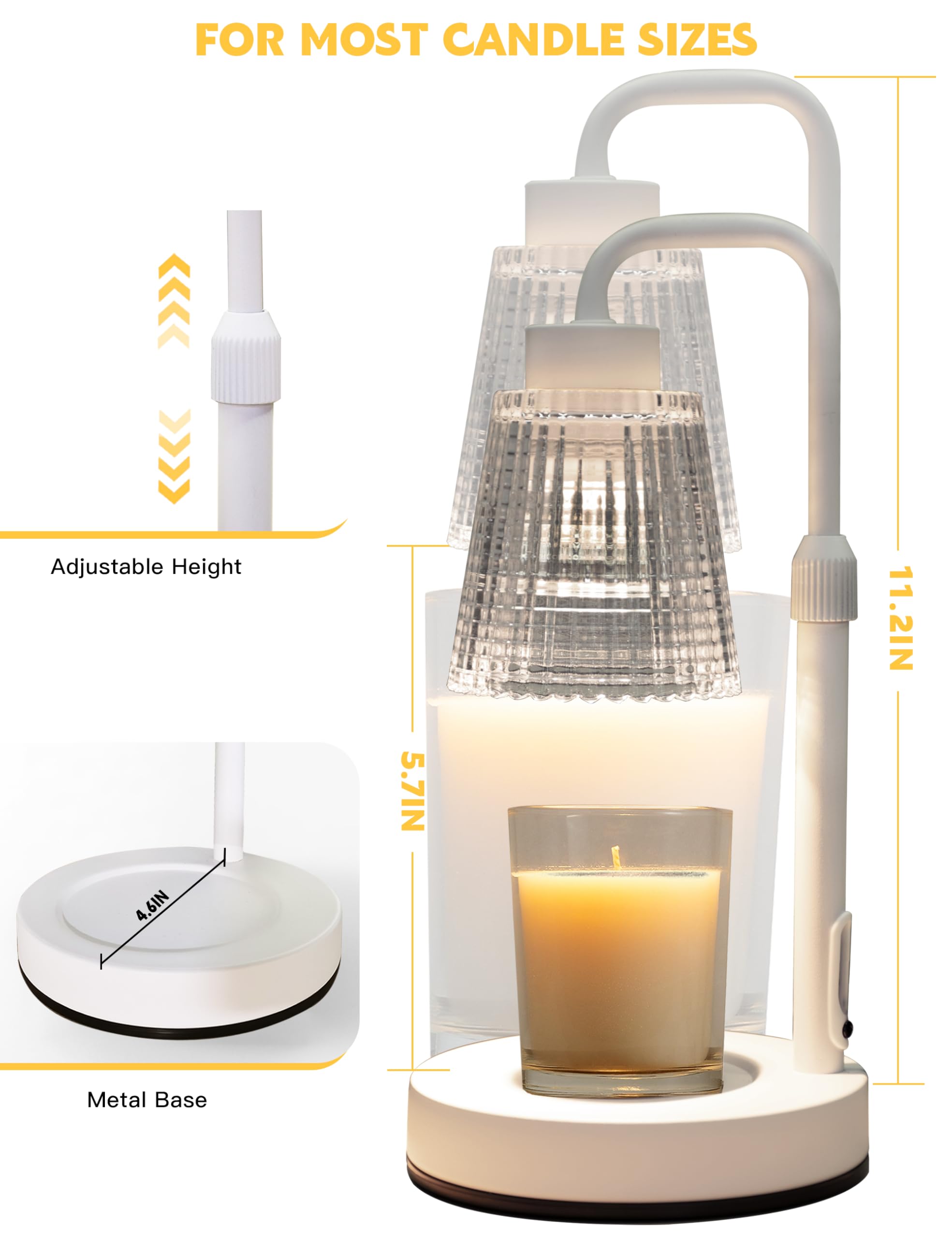 GODONLIF Candle Warmer Lamp with Timer, Birthday Gifts for Women Home Decor