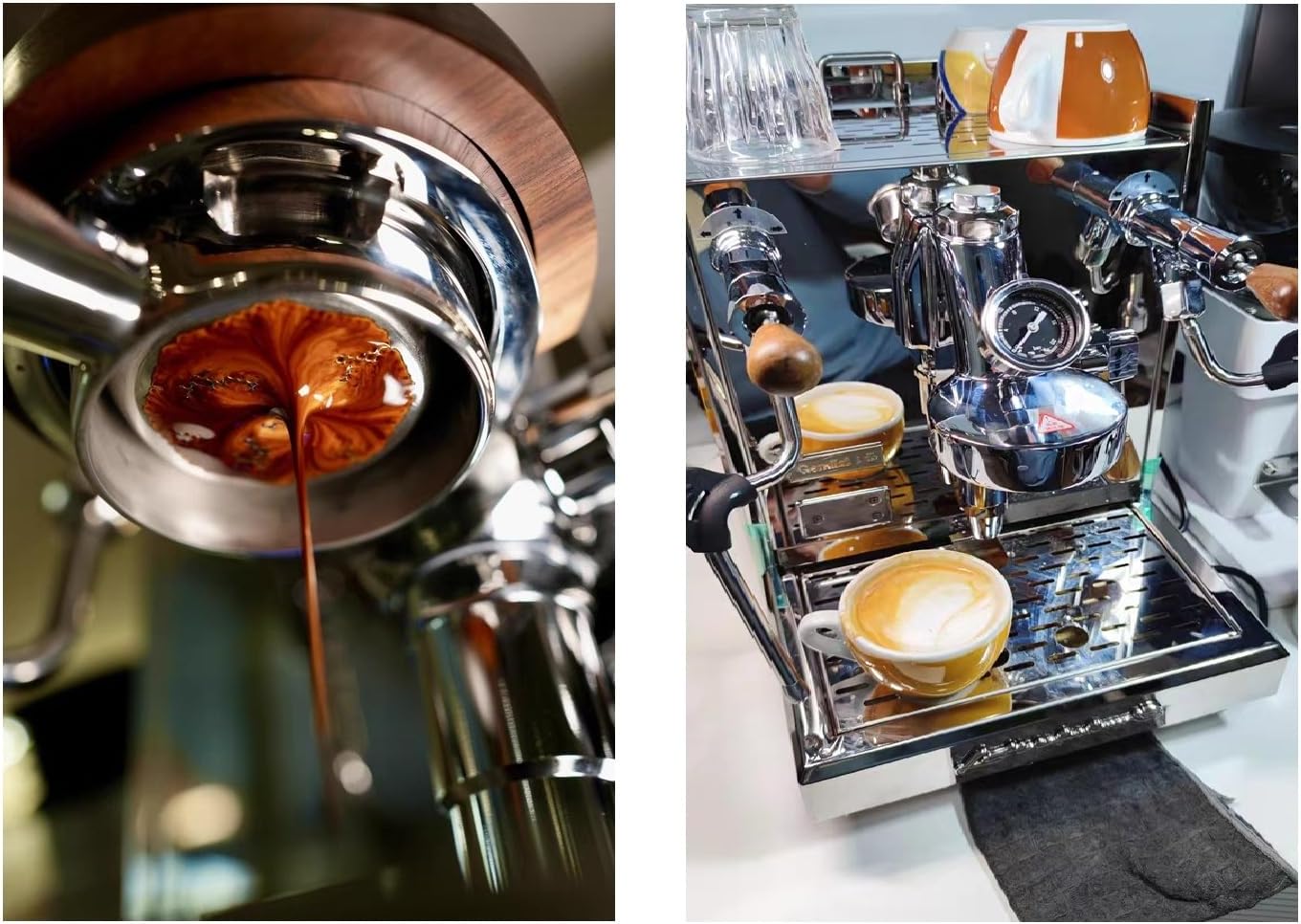 Espresso machine, home/commercial Semi-Automatic Espresso machine,Features with E61 brew head, rotary pump, stainless steel design