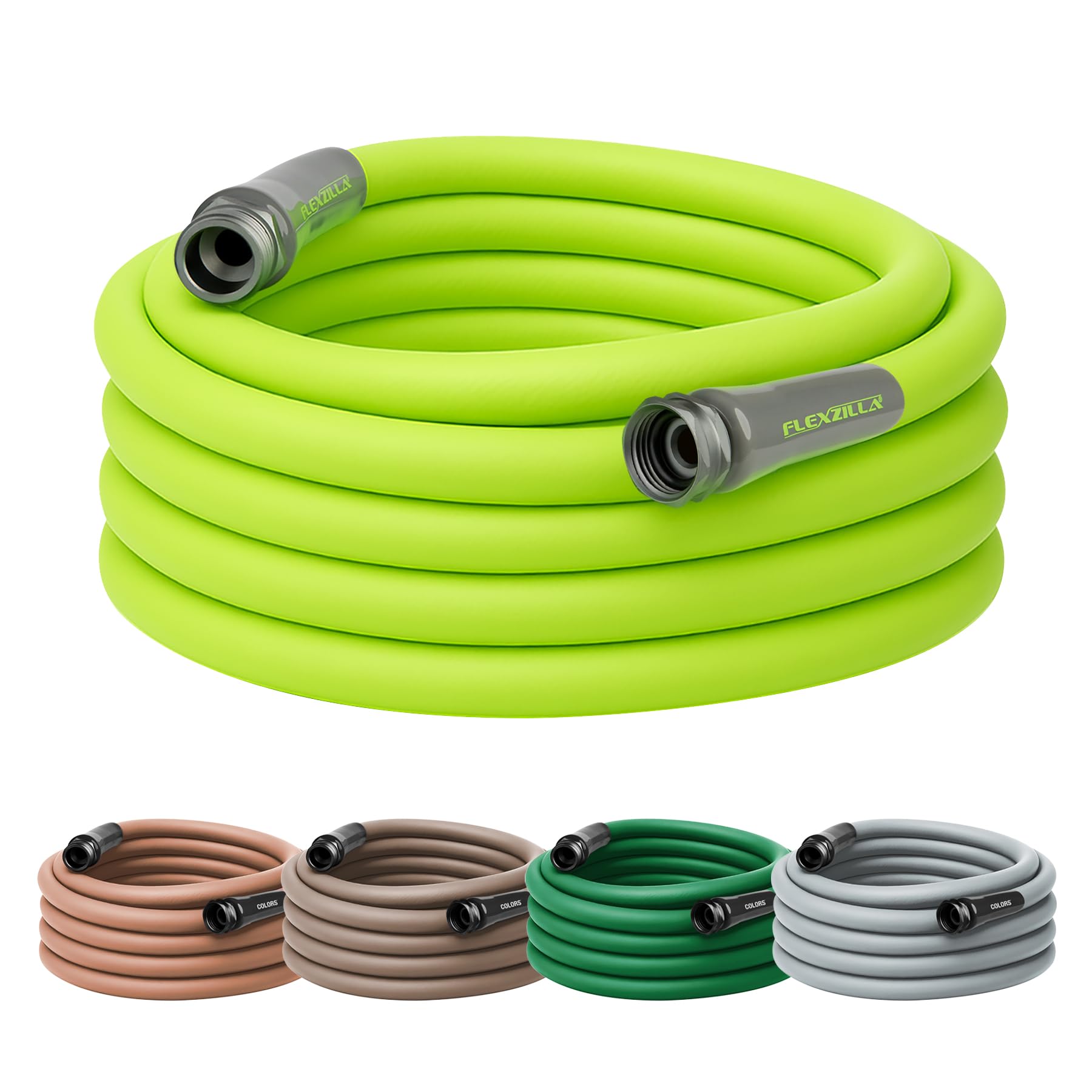 Flexzilla Garden Hose 5/8 in. x 100 ft., Lightweight All-Weather Water Hose, Durable and Flexible, Leak-Free Connections