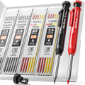 Nicpro Carpenter Pencils with Sharpener, Mechanical Pencil for Construction