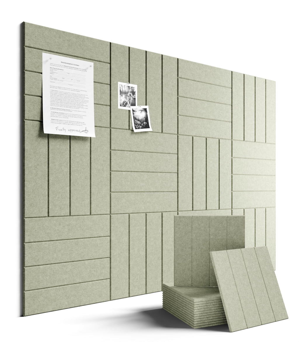 Fluxynara 48" x 36" Large Felt Bulletin Board, Oatmeal