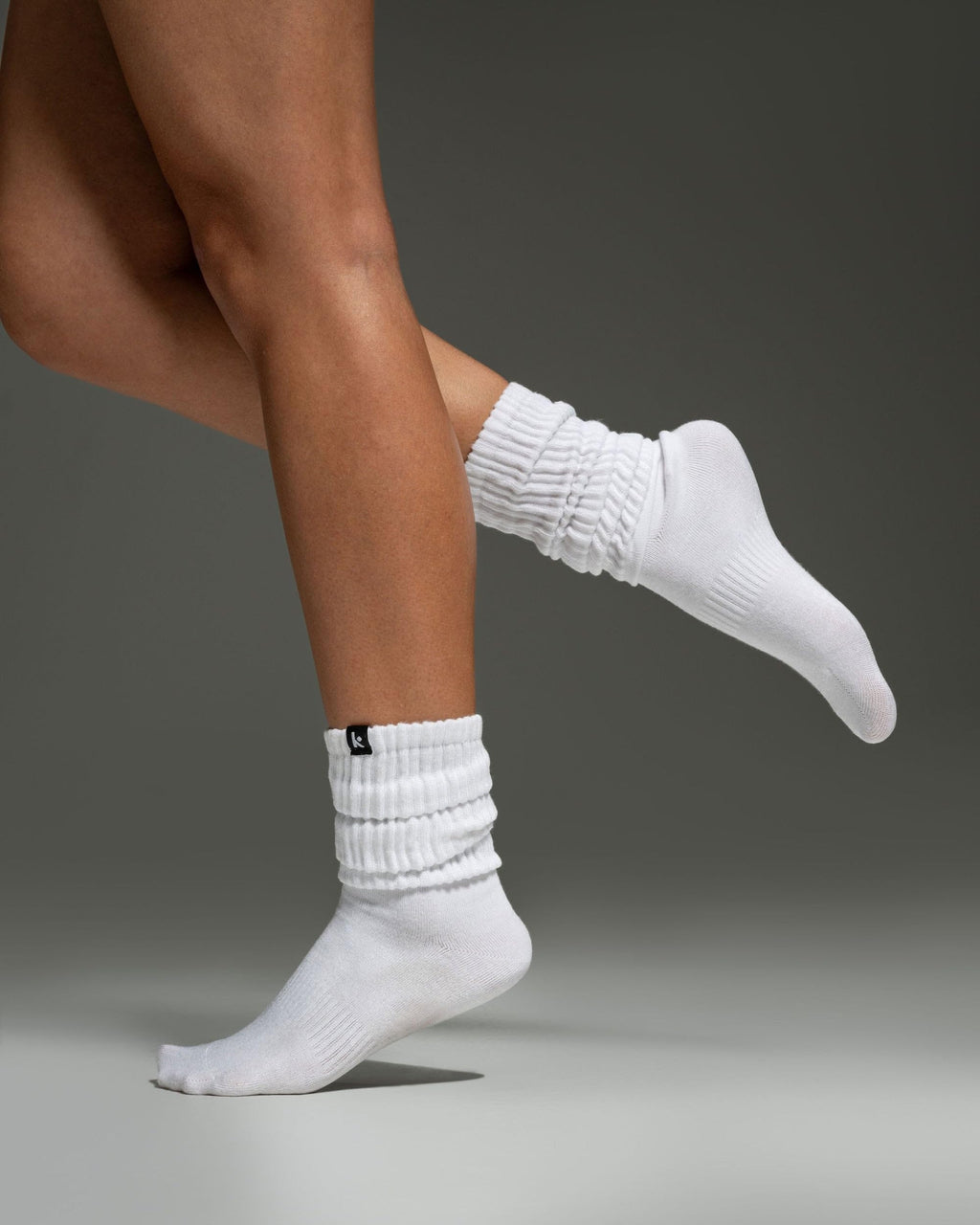 Kamo Fitness Scrunch Boot Socks for Women, Long Cozy Slouch Crew, 3 Pairs