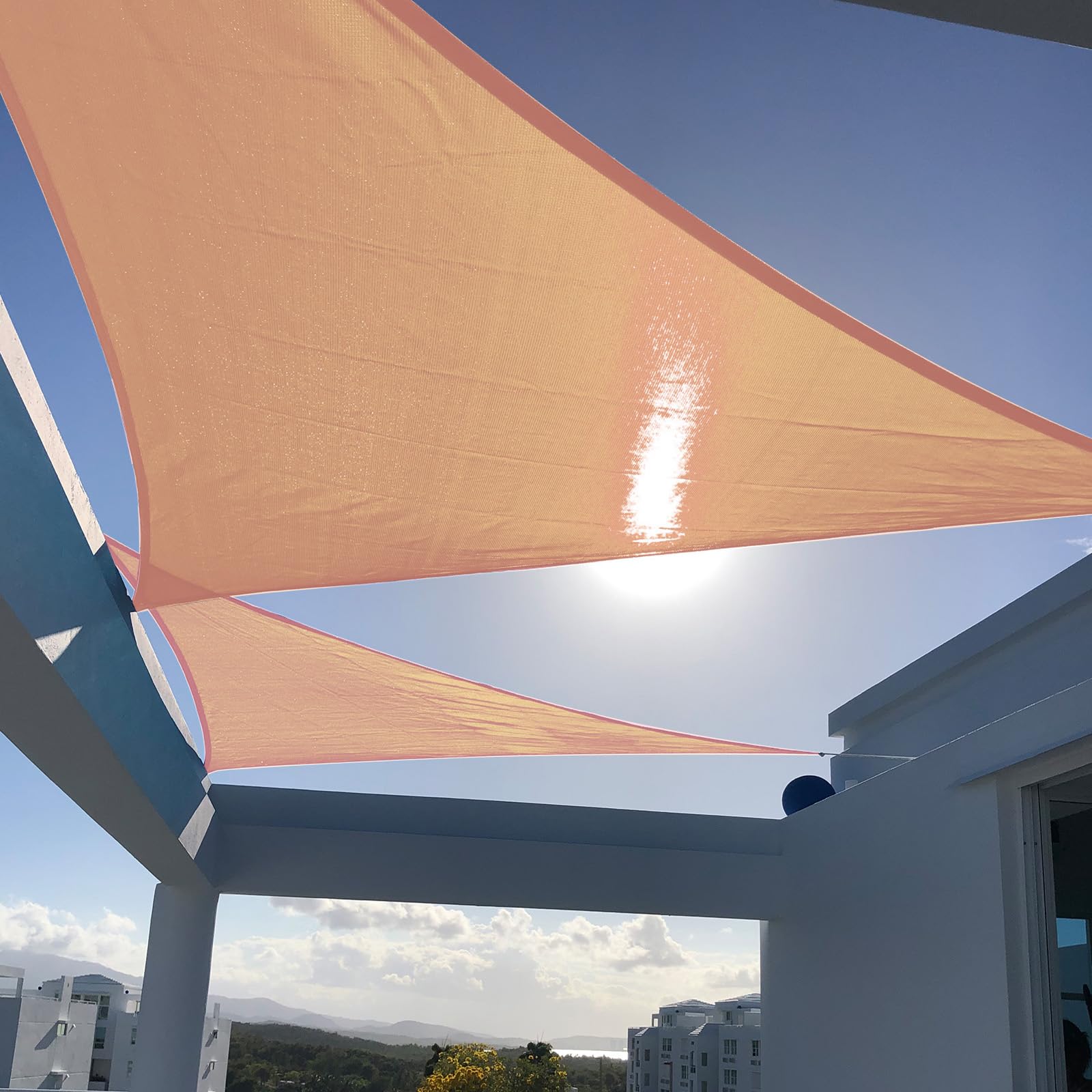 SUNNY GUARD 10' x 13' Rectangle Shade Sail 95% UV Block Outdoor Canopy