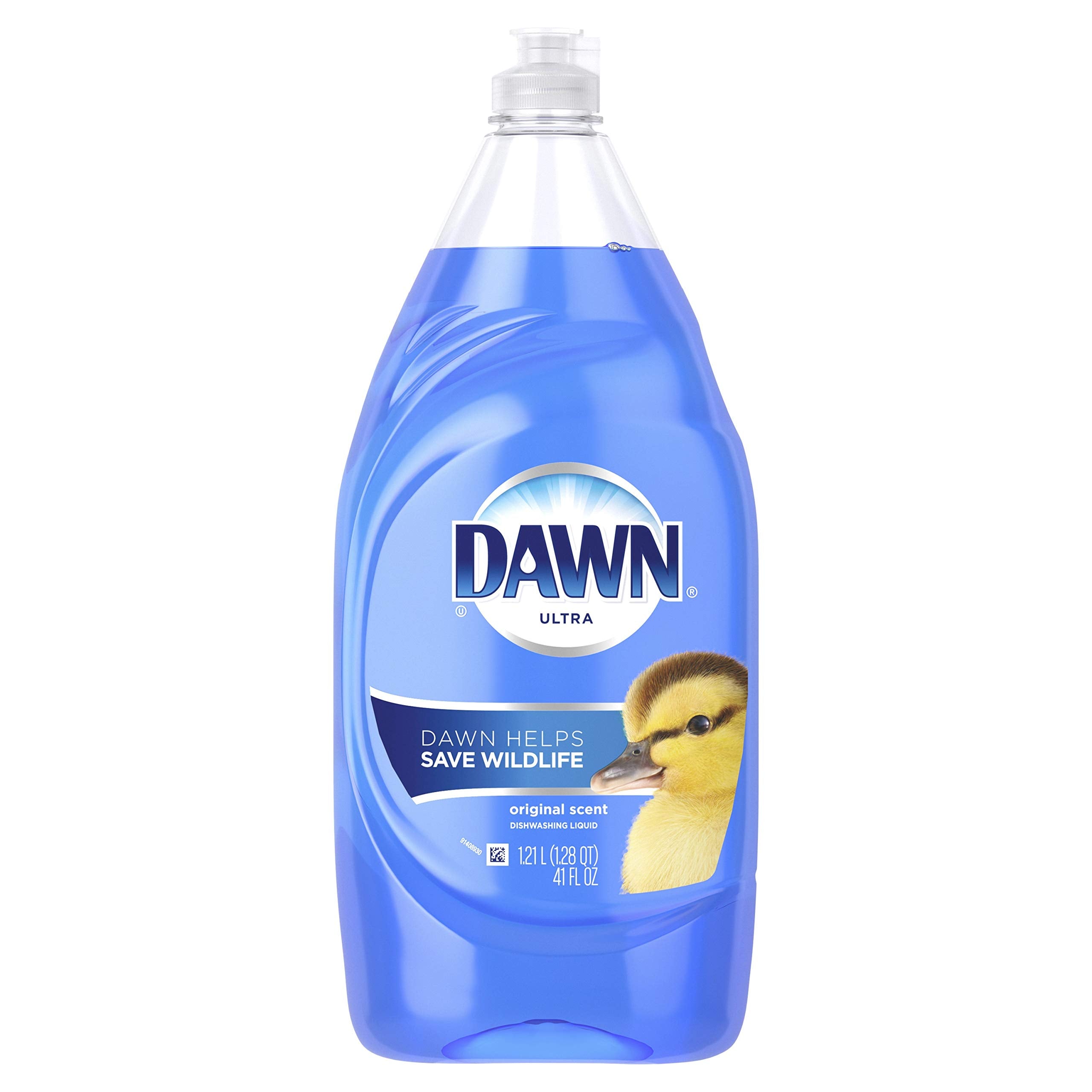 Dawn Ultra Dish Soap Refill Jug Large Size Original Blue Liquid Dishwashing Detergent, Powerful Dish Soap for Grease, 51.5oz (Pack of 2)