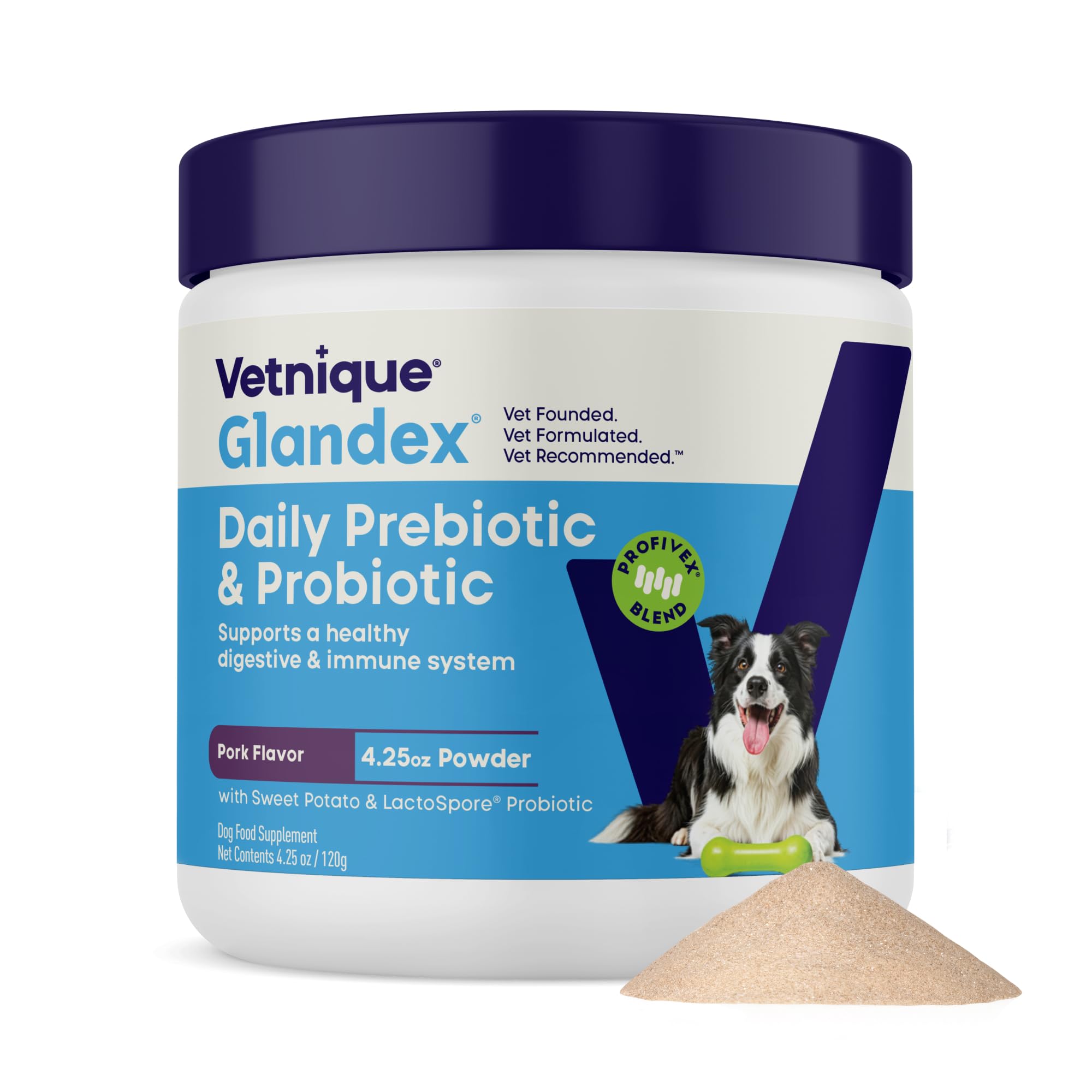 Vetnique Glandex Probiotics for Dogs Chews 30ct, Prebiotics & Enzymes