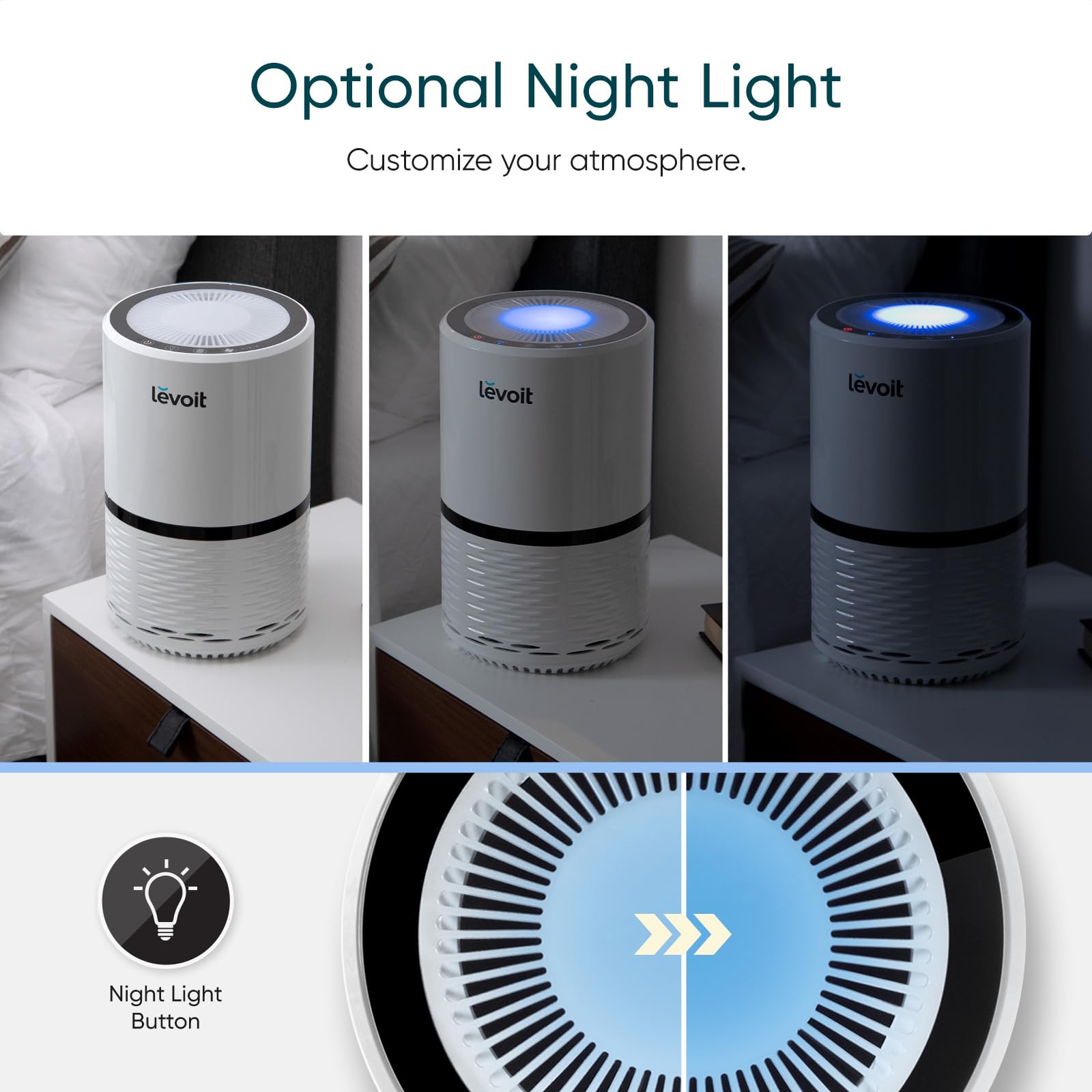 Levoit Air Purifiers for Bedroom Home Pets Dorm Room, Small Air Purifiers