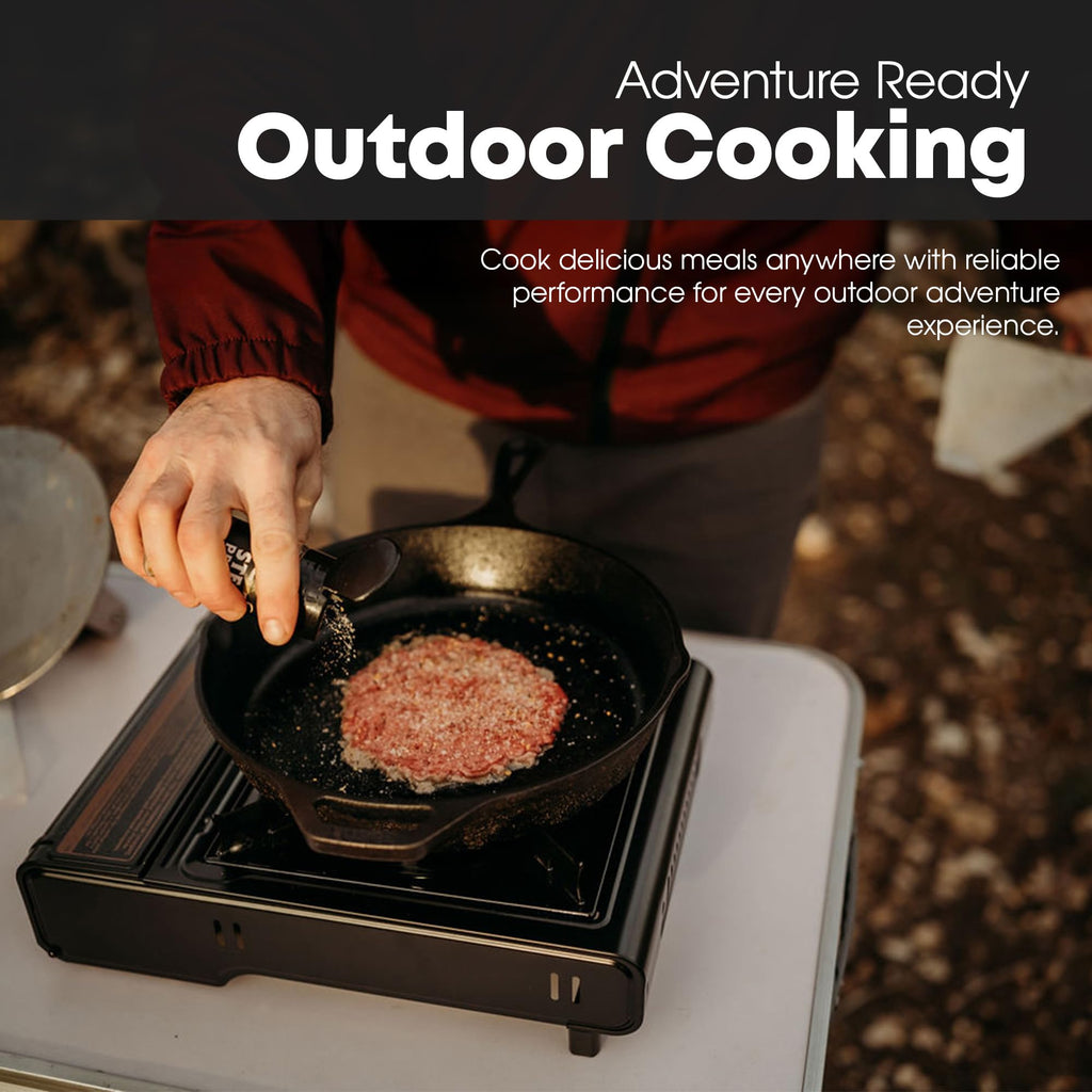 Gas One GS-3400P Propane or Butane Stove Dual Fuel Stove Portable Camping Stove - Patented - with Carrying Case Great for Emergency Preparedness Kit