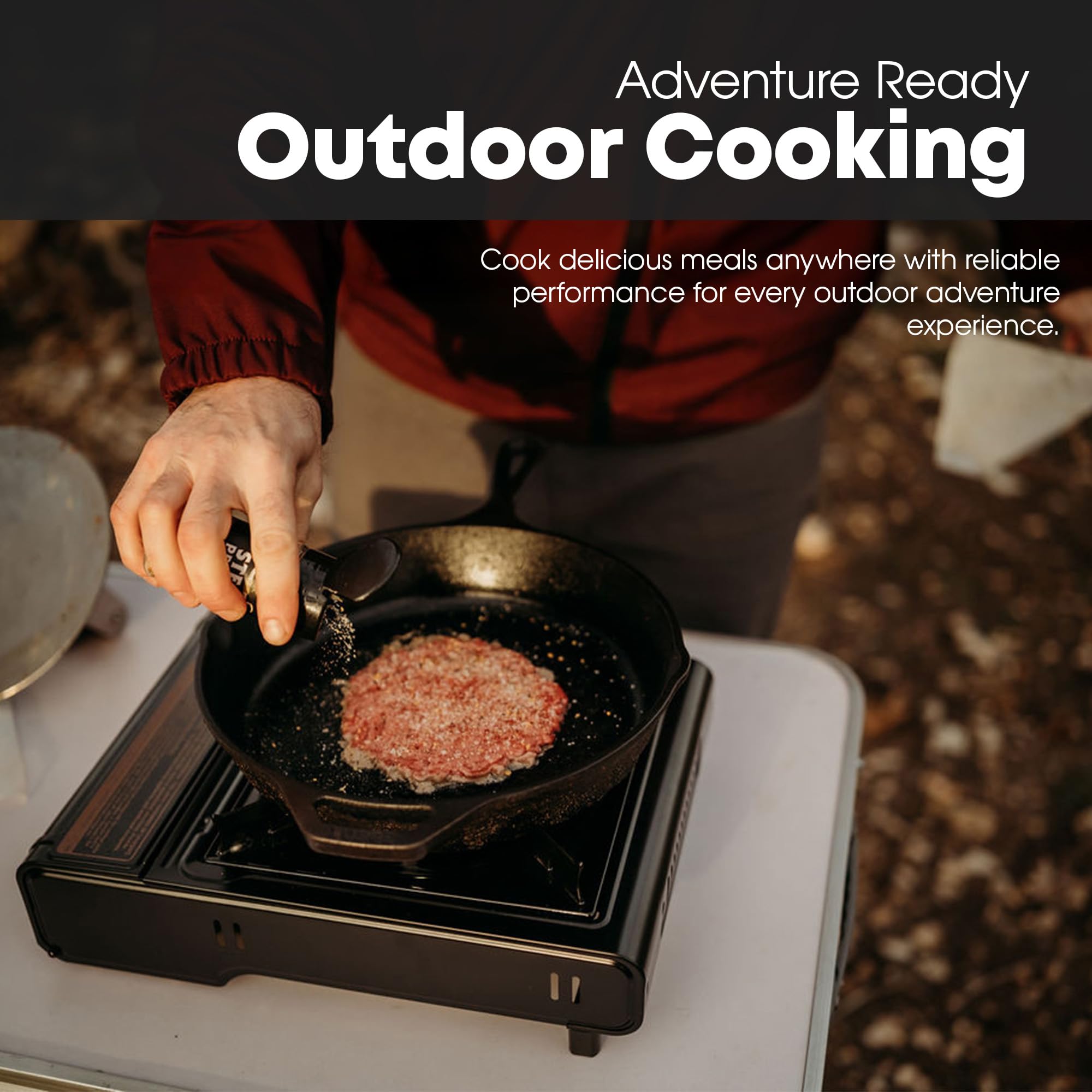 Gas One GS-3400P Propane or Butane Stove Dual Fuel Stove Portable Camping Stove - Patented - with Carrying Case Great for Emergency Preparedness Kit