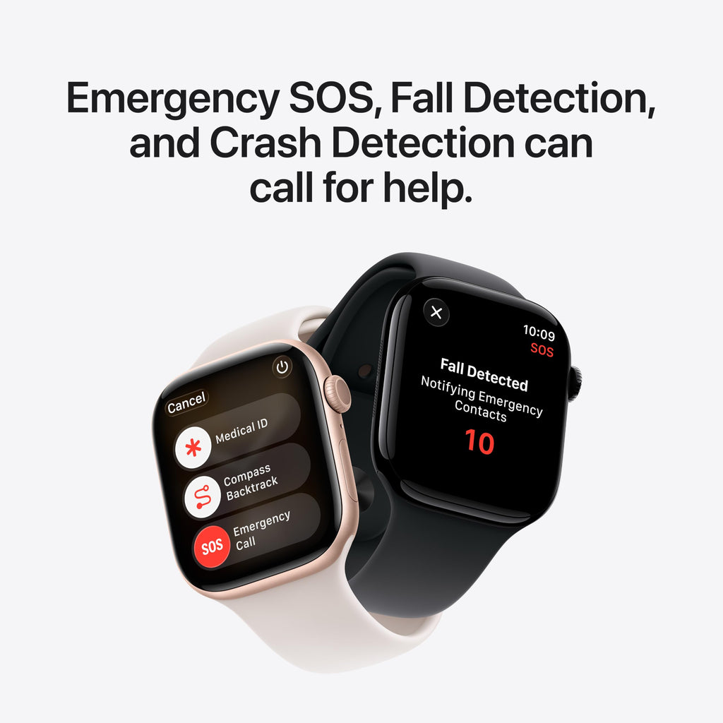 Apple Watch Series 11 [GPS 46mm] Smartwatch with Rose Gold Aluminum Case with Light Blush Sport Band - M/L. Sleep Score, Fitness Tracker, Health Monitoring, Always-On Display, Water Resistant