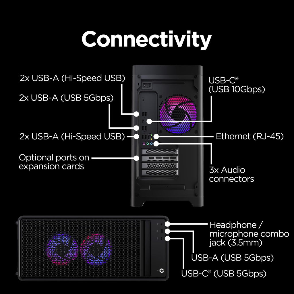 Lenovo Legion Tower 5i – AI-Powered Gaming PC - Intel® Core Ultra 7 265F Processor – NVIDIA® GeForce RTX™ 5070 Ti Graphics – 32 GB Memory – 1 TB Storage – 3 Months of PC GamePass