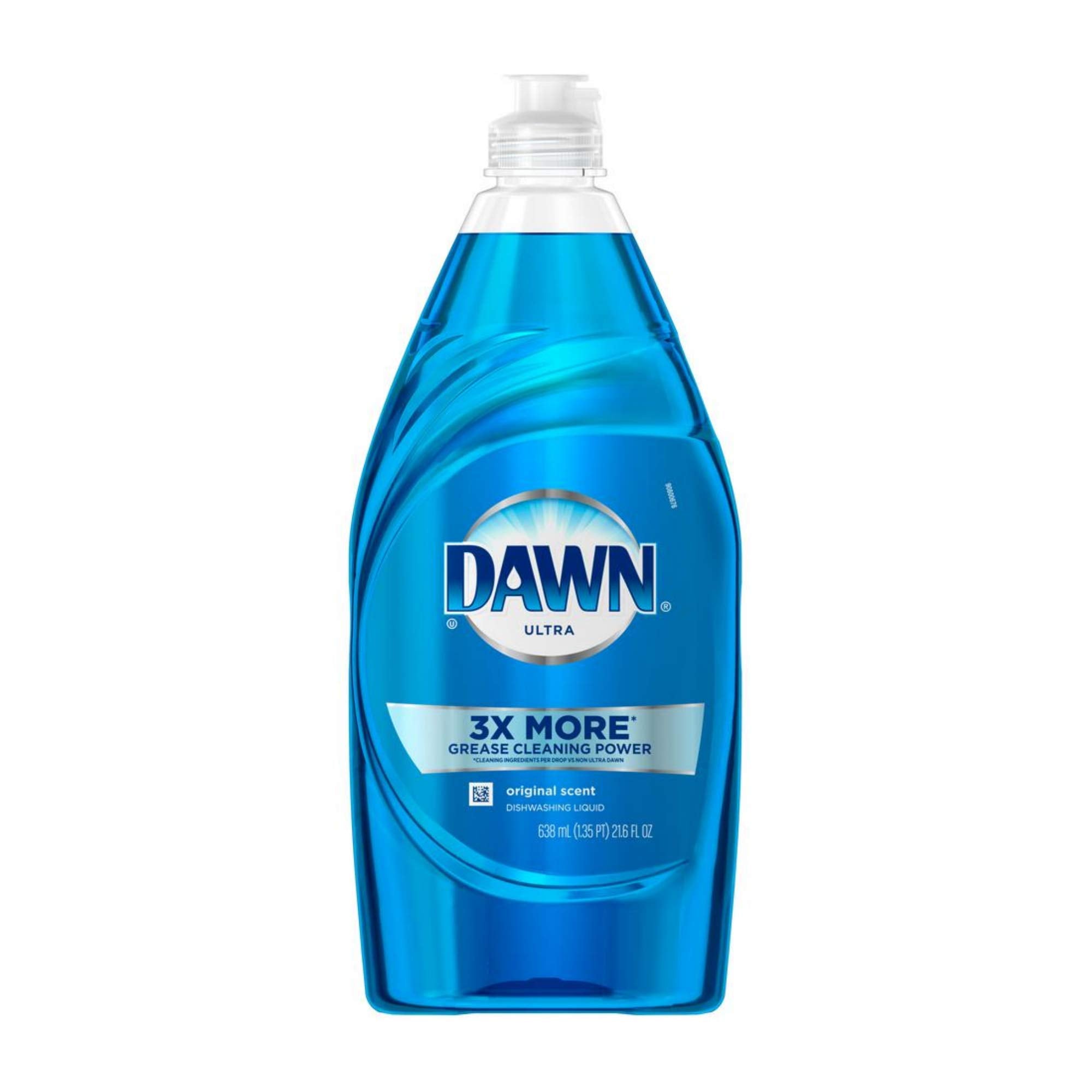Dawn Ultra Dish Soap Refill Jug Large Size Original Blue Liquid Dishwashing Detergent, Powerful Dish Soap for Grease, 51.5oz (Pack of 2)