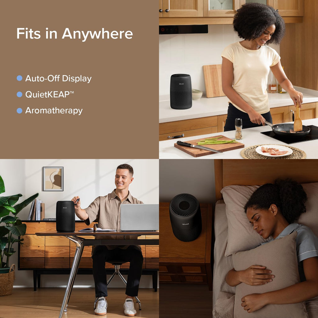Levoit Air Purifiers for Bedroom Home Pets Dorm Room, Small Air Purifiers
