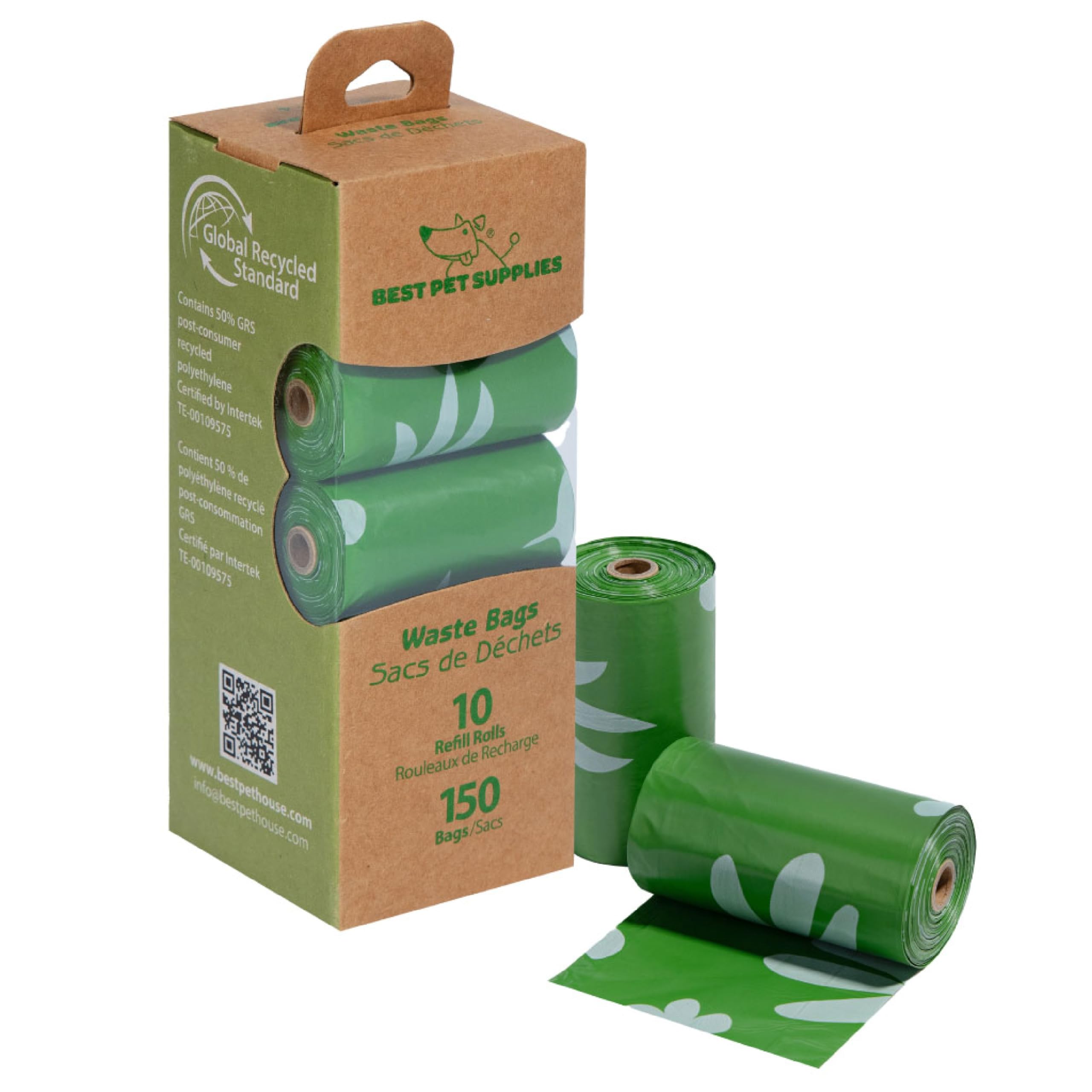 Best Pet Supplies Poop Bags for Dogs - Assorted Colors, 150 Count