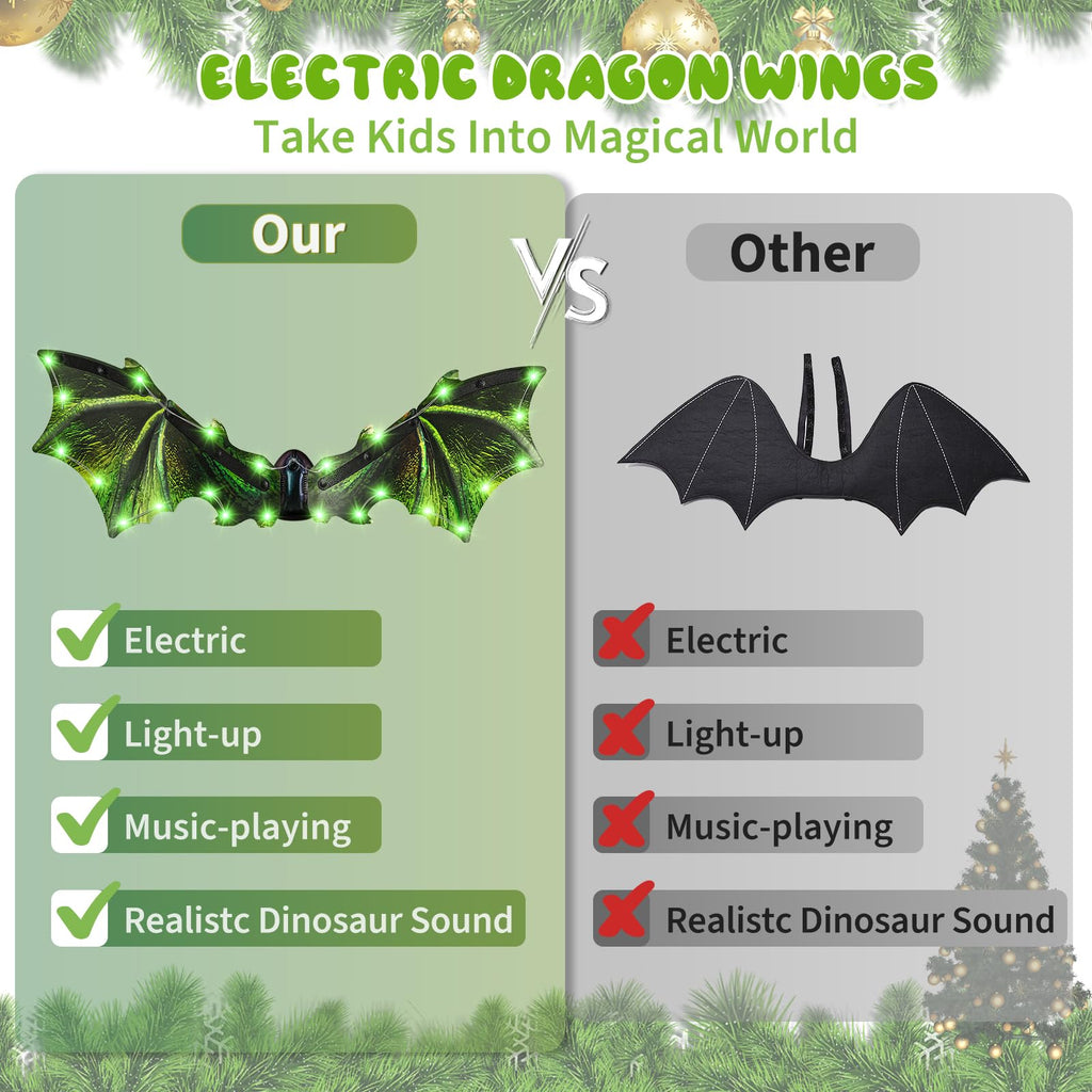 maysida Electric Fairy Wings for Girls, Light Up Moving Butterfly Wings with LED Lights and Music, Toy for Kids as Halloween Valentine Birthday Christmas Party Costume Princess Cosplay Dress Up Gift