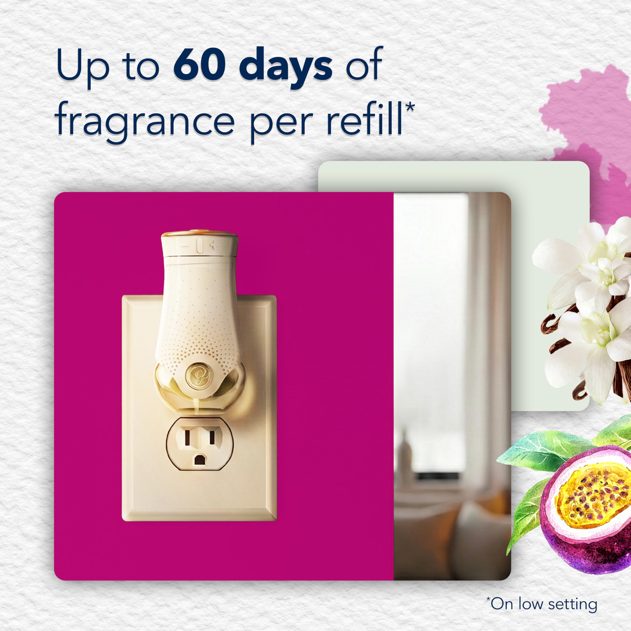 Glade PlugIns Refills Air Freshener, Scented and Essential Oils for Home and Bathroom, Cashmere Woods, 6.7 Fl Oz, 10 Count