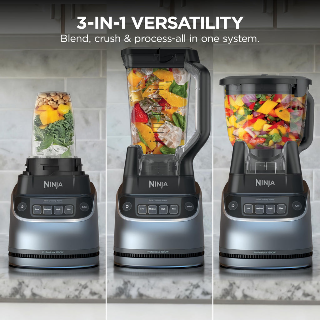 Ninja Mega Kitchen System, 1500W, 72oz Pitcher, 8-Cup, Black, BL770