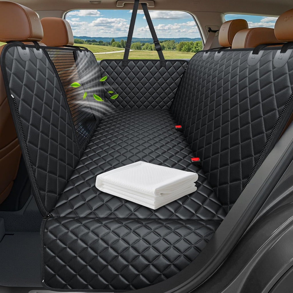 URPOWER Dog Car Seat Cover for Back Seat, Waterproof Hammock for Car & SUV