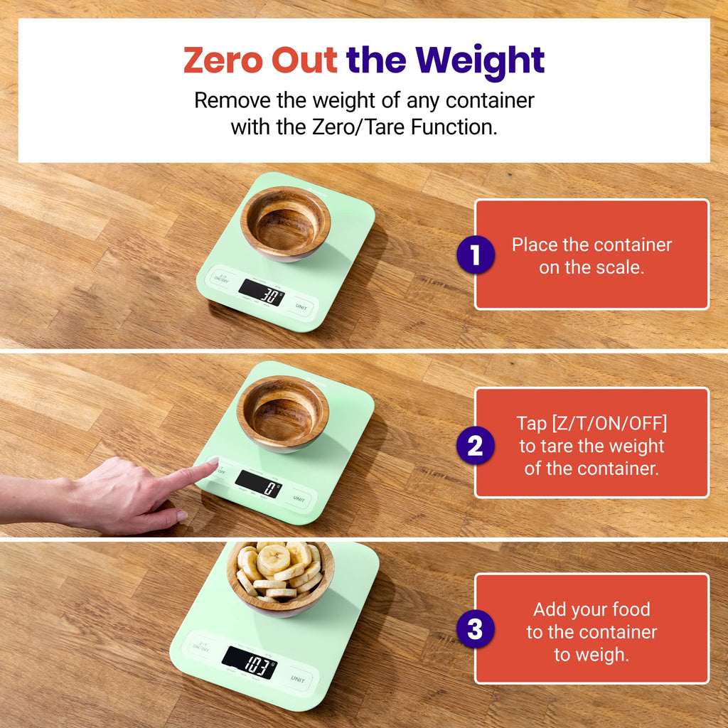 Etekcity Food Kitchen Scale, Digital Grams and Ounces, 11lb