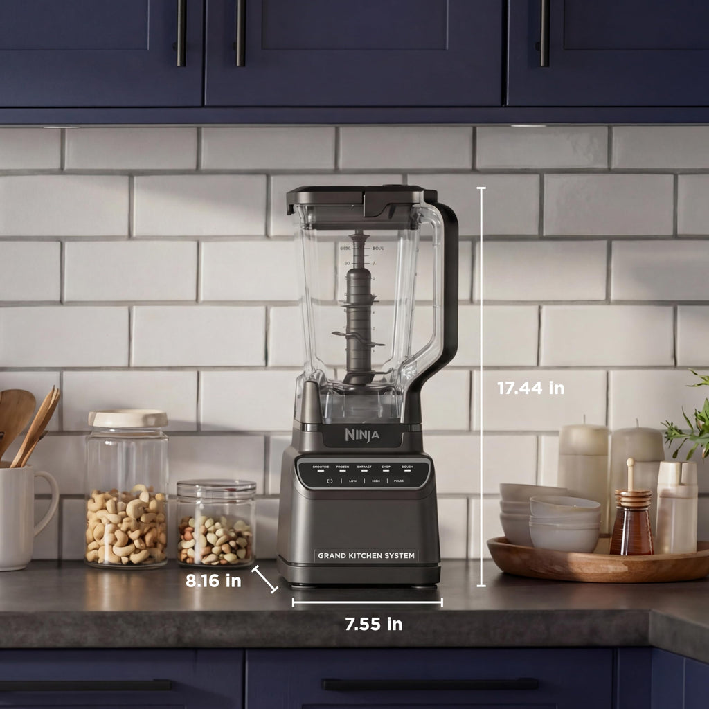 Ninja Mega Kitchen System, 1500W, 72oz Pitcher, 8-Cup, Black, BL770