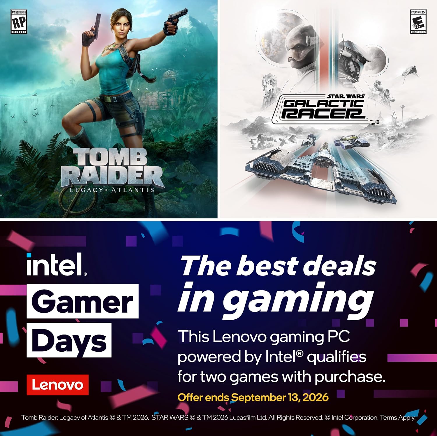 Lenovo Legion Tower 5i – AI-Powered Gaming PC - Intel® Core Ultra 7 265F Processor – NVIDIA® GeForce RTX™ 5070 Ti Graphics – 32 GB Memory – 1 TB Storage – 3 Months of PC GamePass