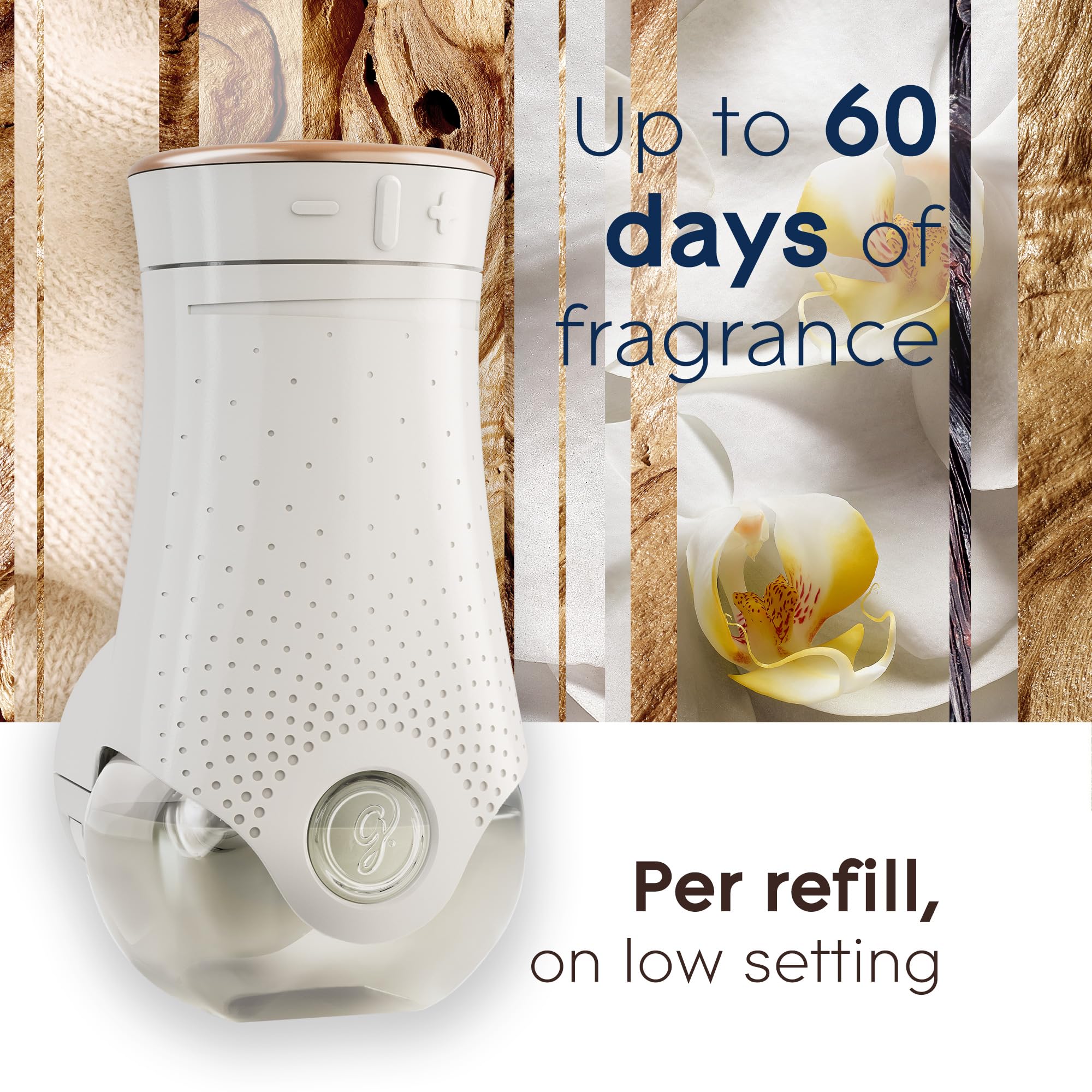 Glade PlugIns Refills Air Freshener, Scented and Essential Oils for Home and Bathroom, Cashmere Woods, 6.7 Fl Oz, 10 Count
