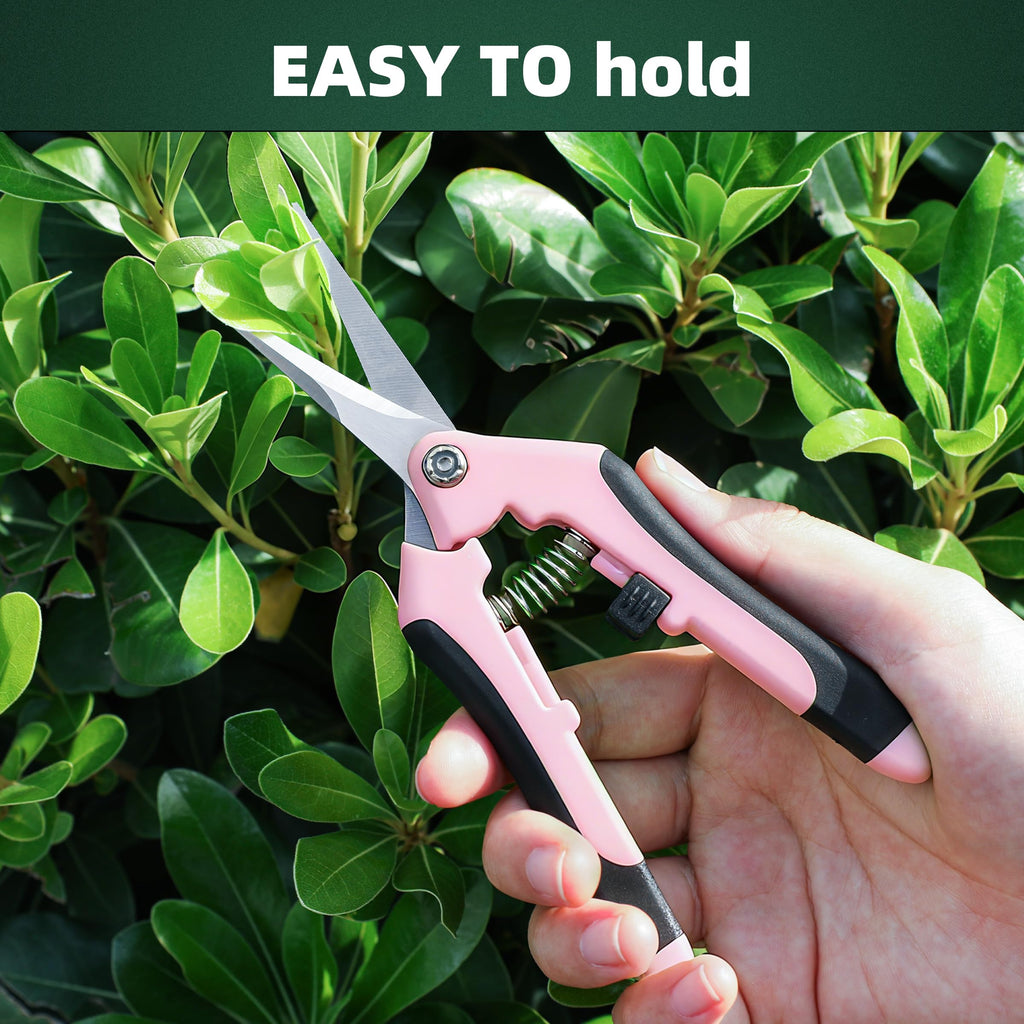 EWPJDK 3 Pack Garden Pruning Shears Scissors Clippers Stainless Steel