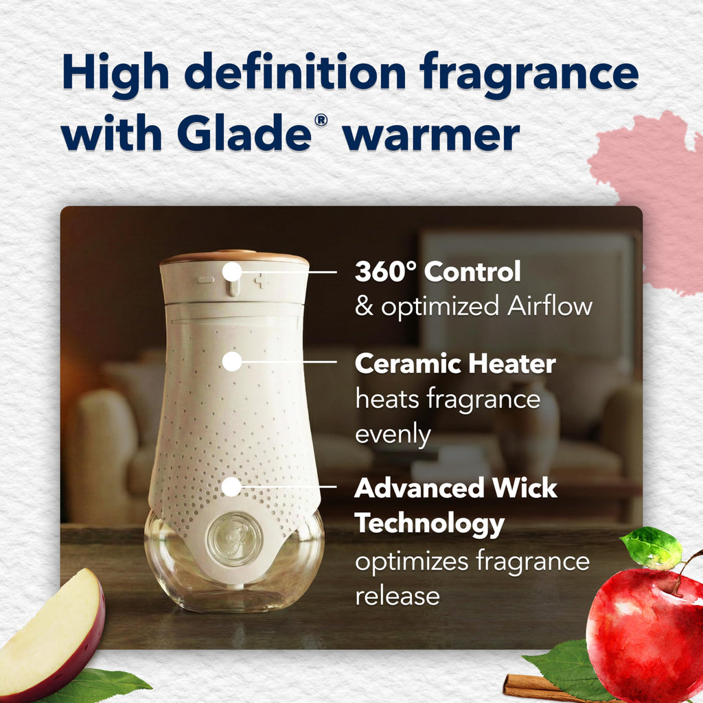 Glade PlugIns Refills Air Freshener, Scented and Essential Oils for Home and Bathroom, Cashmere Woods, 6.7 Fl Oz, 10 Count