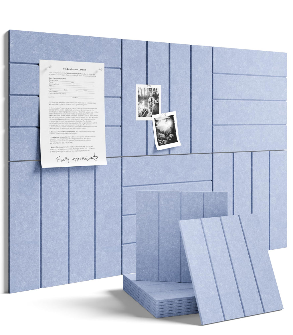 Fluxynara 48" x 36" Large Felt Bulletin Board, Oatmeal