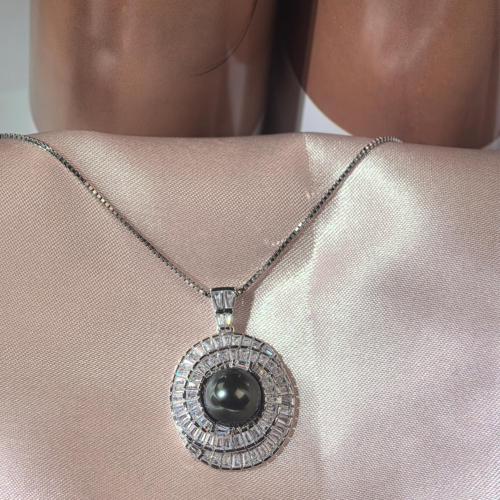 NONNYL Mothers Day Gifts For Wife Women Wedding Anniversary - Real Tahitian-Pearl-Necklace, Birthday Valentines Gifts For Wife Her Mom Christmas - Companion Necklace For Women Luxury Fine Jewelry