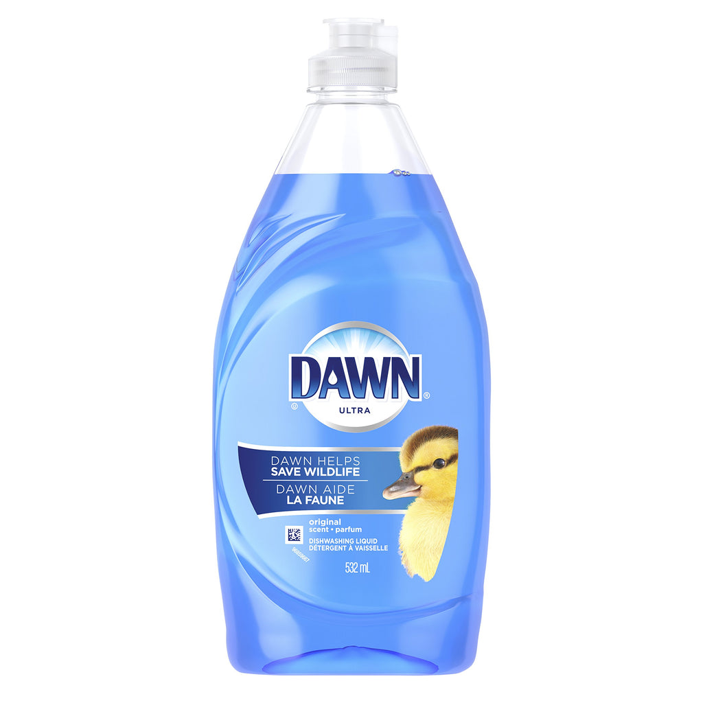 Dawn Ultra Dish Soap Refill Jug Large Size Original Blue Liquid Dishwashing Detergent, Powerful Dish Soap for Grease, 51.5oz (Pack of 2)