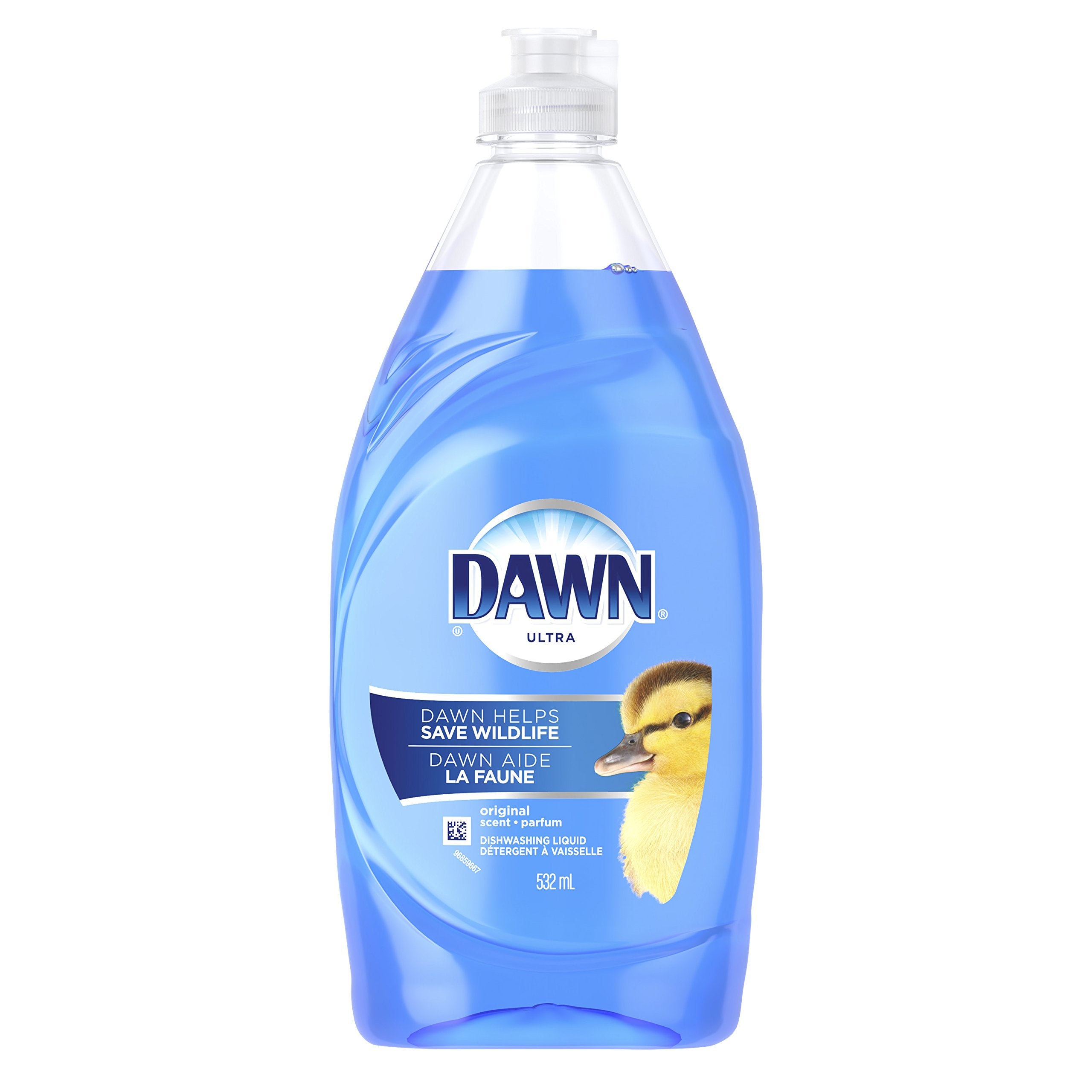 Dawn Ultra Dish Soap Refill Jug Large Size Original Blue Liquid Dishwashing Detergent, Powerful Dish Soap for Grease, 51.5oz (Pack of 2)