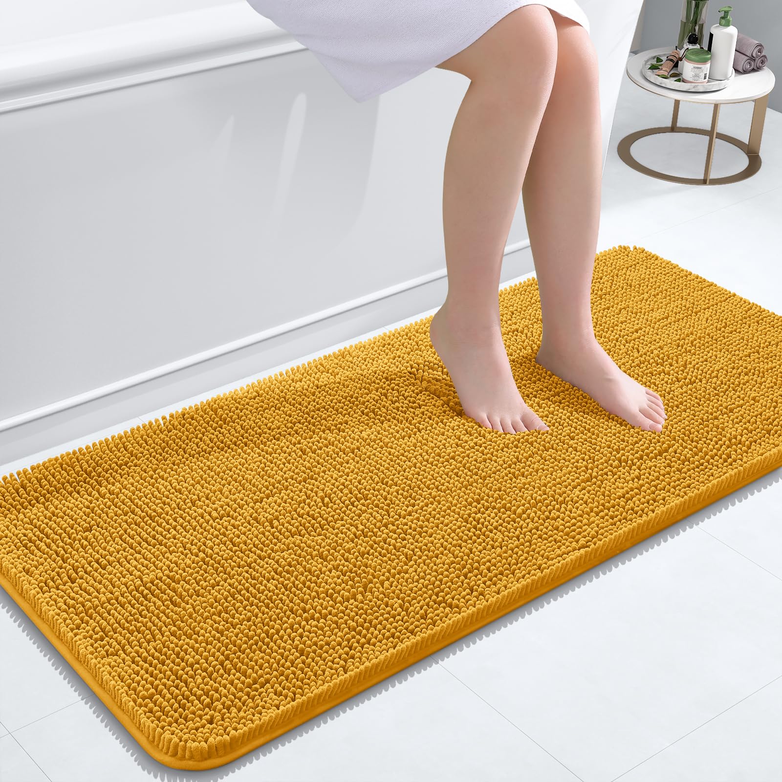 OLANLY Bathroom Rugs 30x20, Extra Soft Absorbent Chenille Bath Rugs